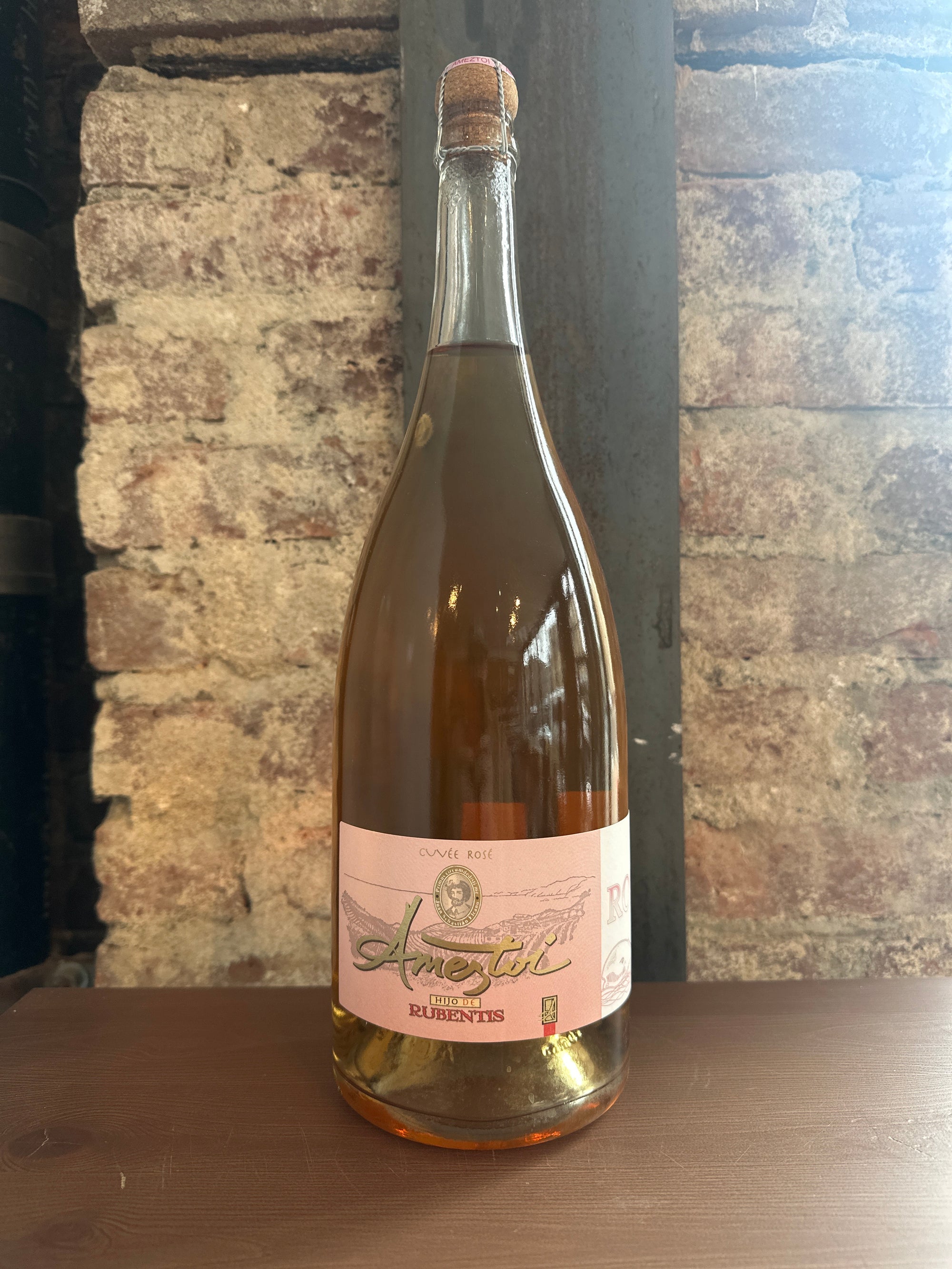 Ameztoi, Hijo de Rubentis Brut Rosé 2017 (Basque Country, Spain) 1.5L