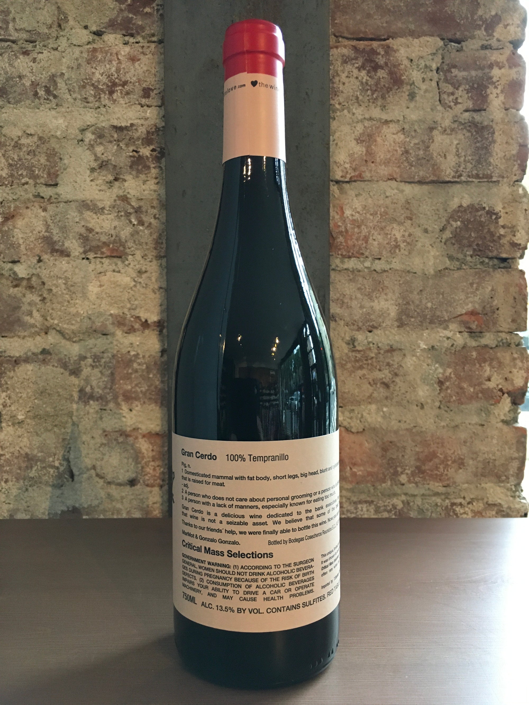 Gran Cerdo, Tempranillo 2022 (Rioja, Spain) 750ml