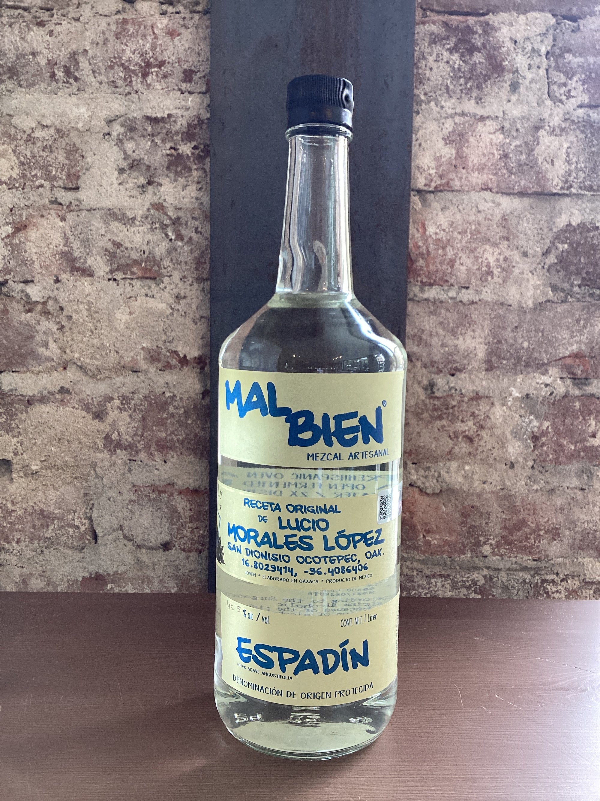 Mal Bien, Mezcal Espadin (Oaxaca, Mexico) 1L