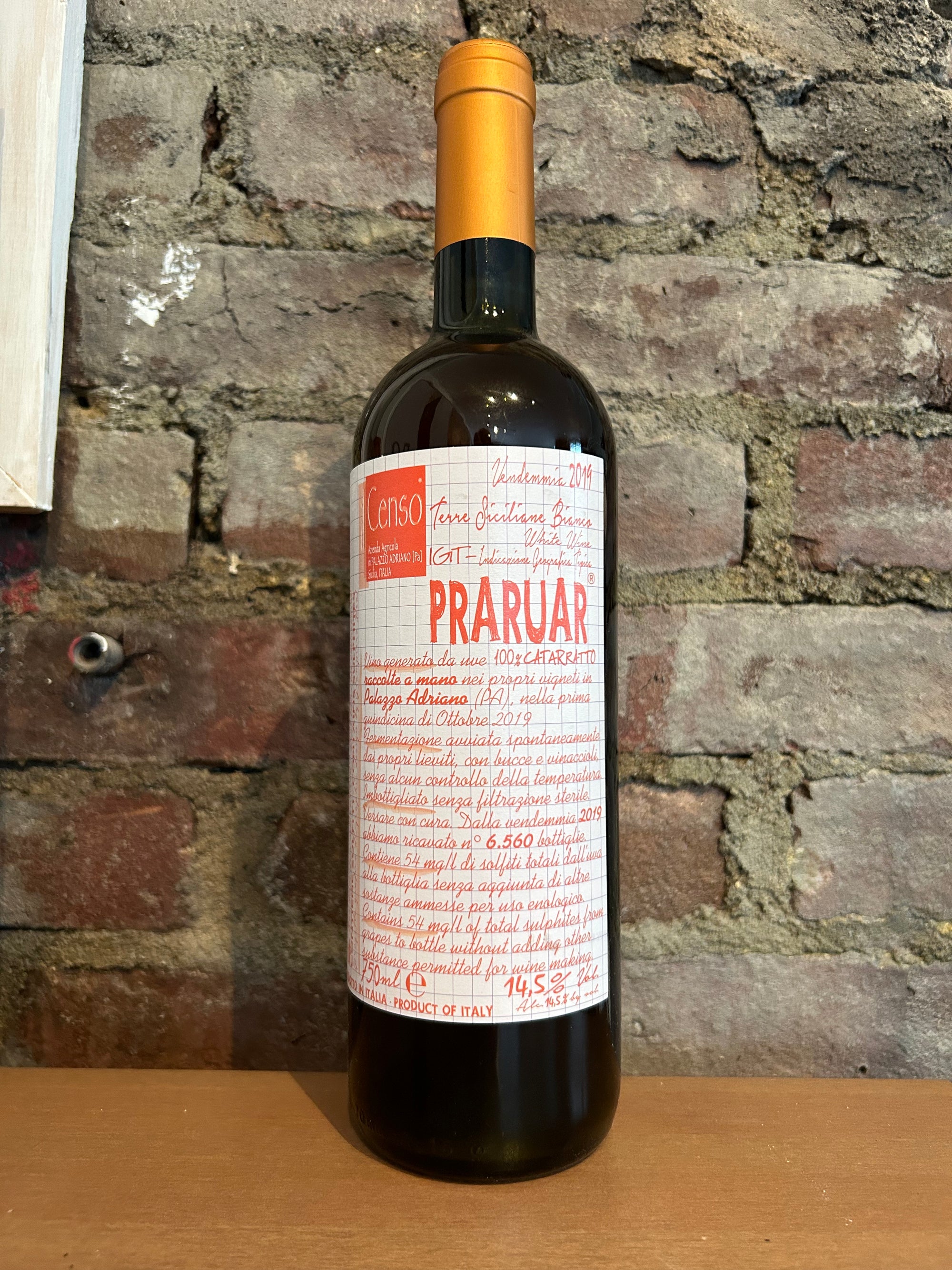 Il Censo, Catarratto "Praruar" 2020 (Sicily, Italy) 750ml