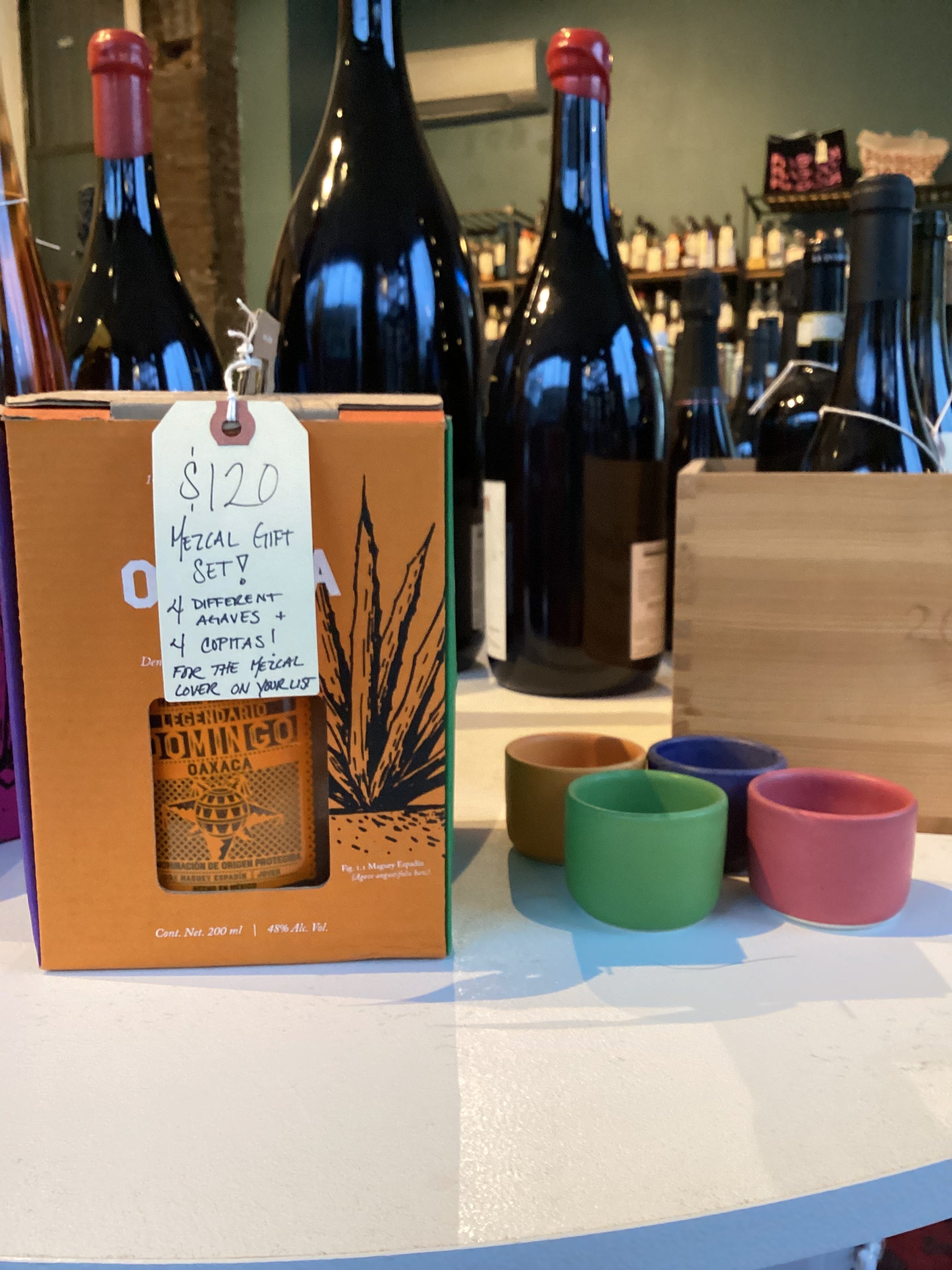 Legendario Domingo, Mezcal Gift Set 4-Pack w/ Copitas (Mexico)