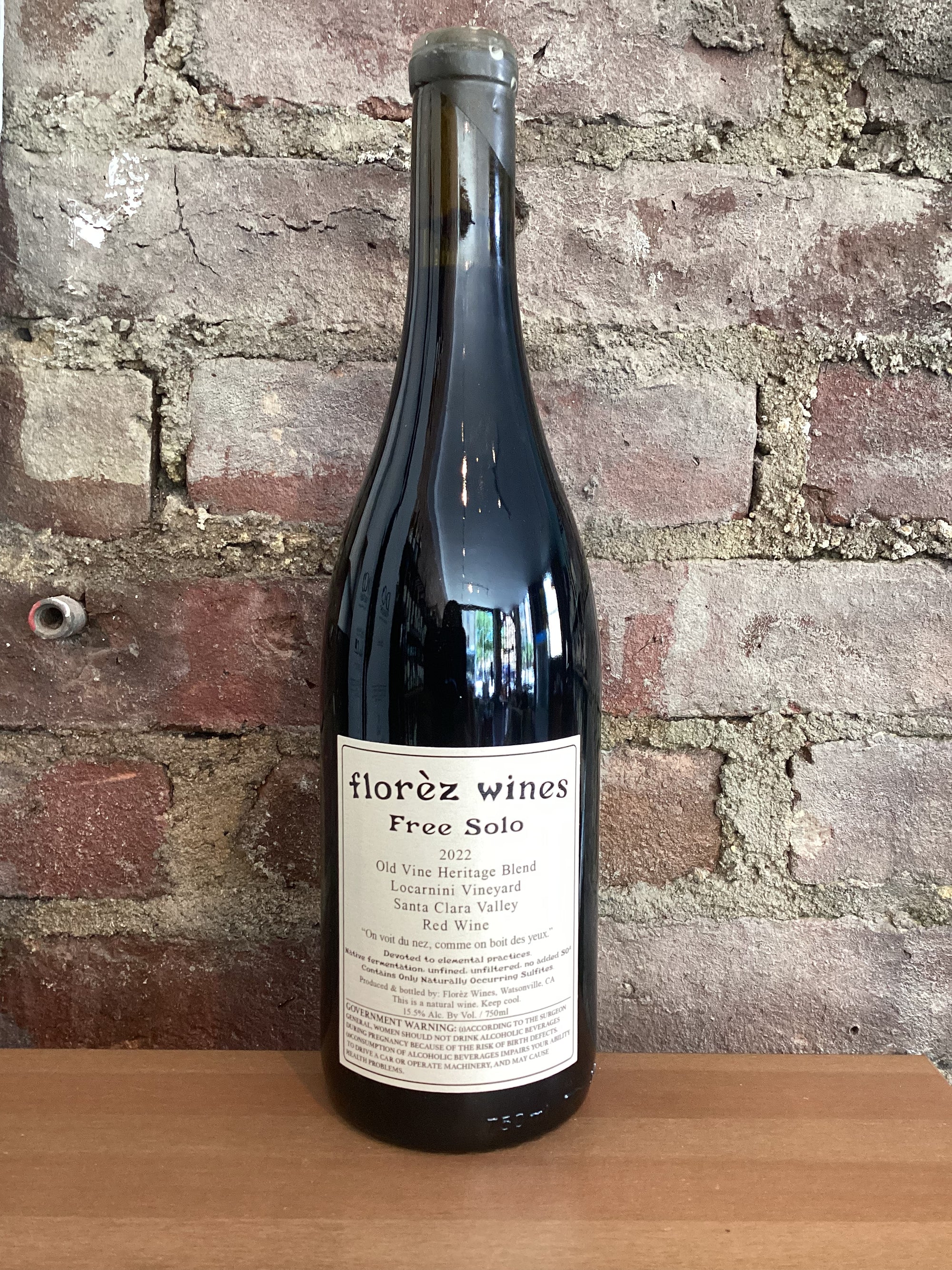 Florez Wines, Free Solo Field Blend 2022 (Santa Clara Valley, CA) 750ml