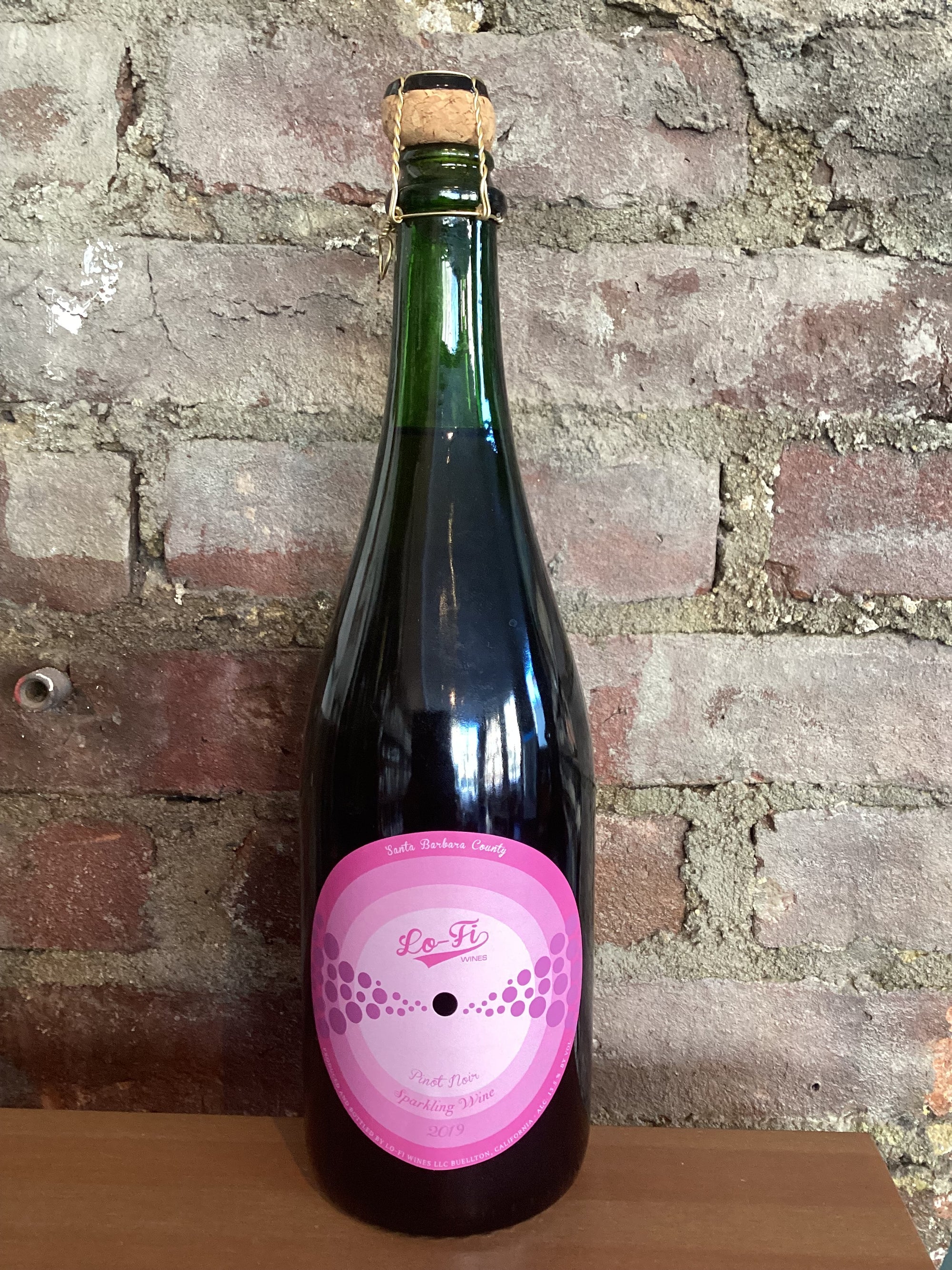 Lo-Fi Wines, Sparkling Pinot Noir Rosé 2019 (Santa Barbara, California) 750ml