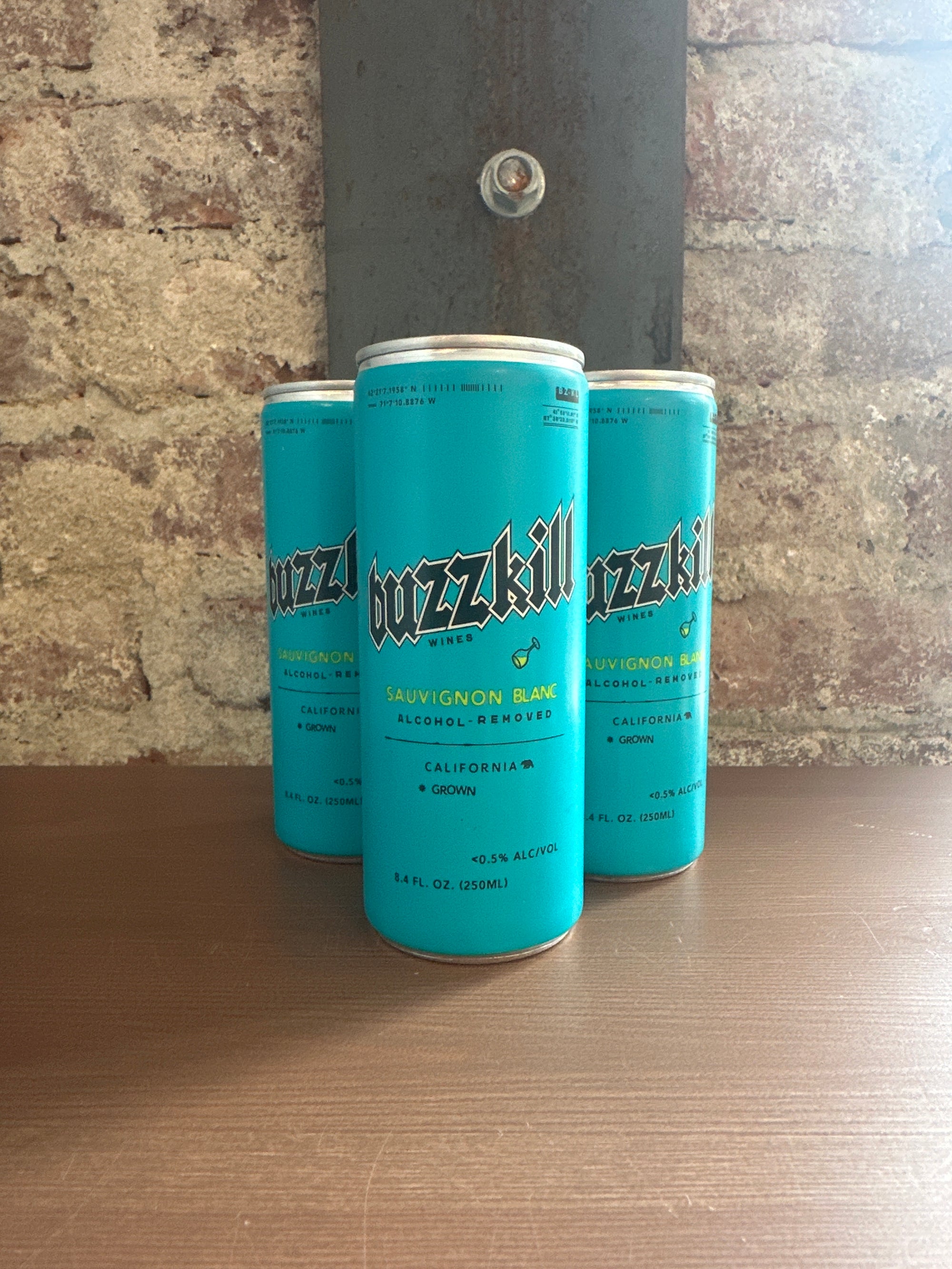 Buzzkill, Alcohol-Removed Sauvignon Blanc NV (California) 250ml CAN