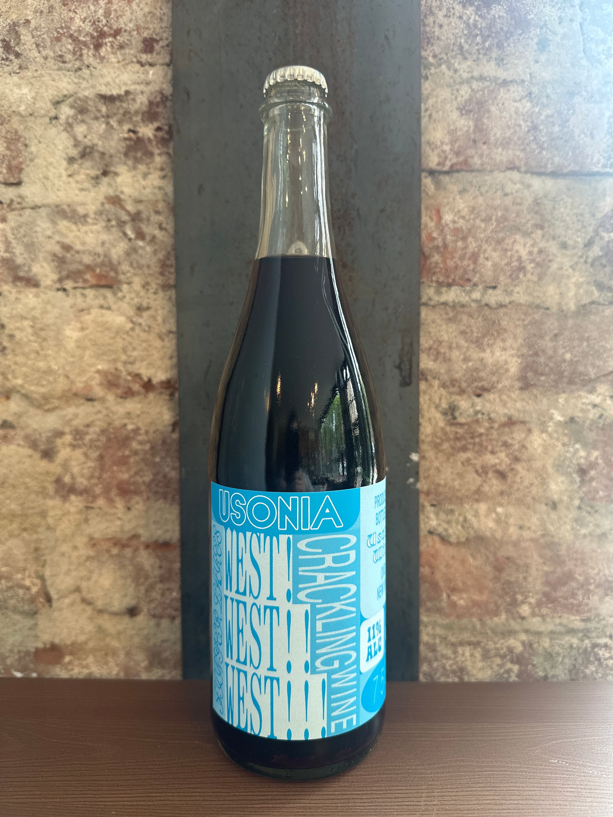 Usonia, "West! West!! West!!!" Sparkling Red 2024 (Finger Lakes, New York) 750ml