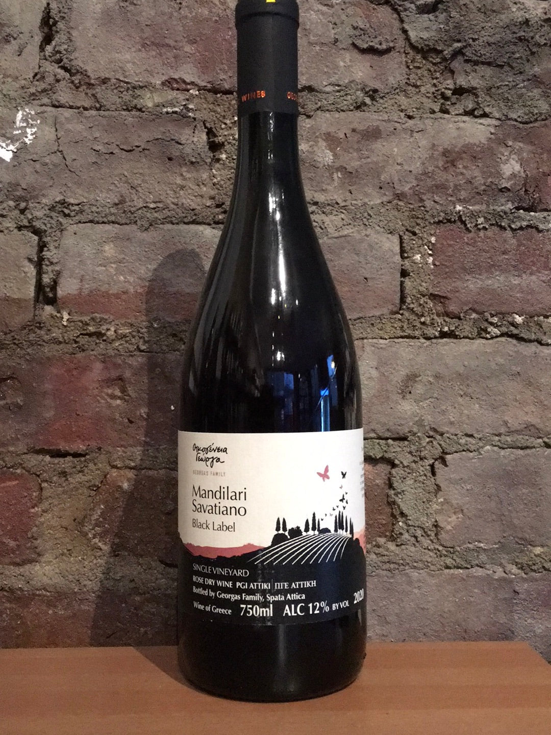 Georgas Family, Black Label Mandilari-Savatiano Rose 2020 (Greece) 750ml