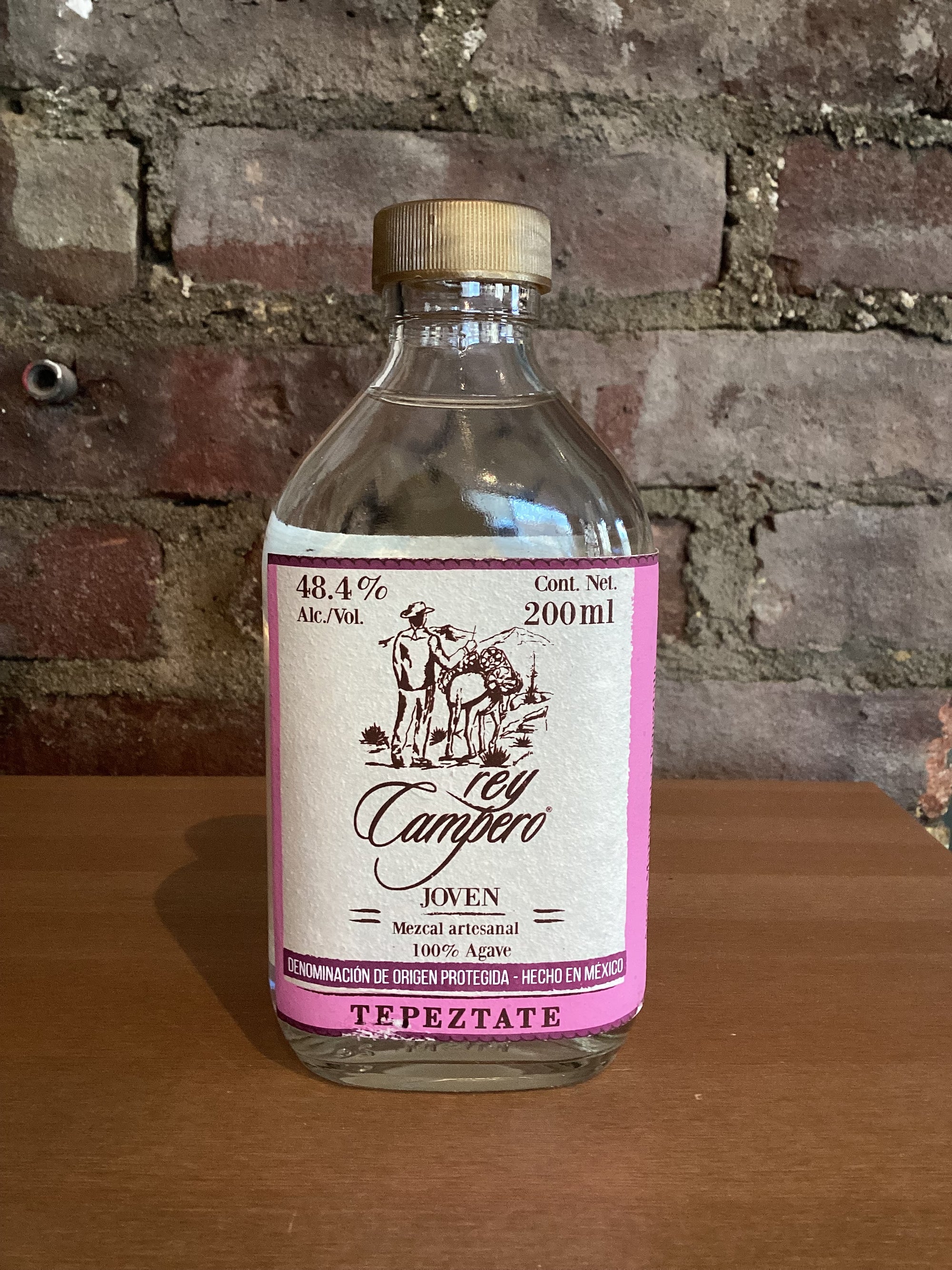 Rey Campero Mezcal, Tepextate Joven (Oaxaca, Mexico) 200ml