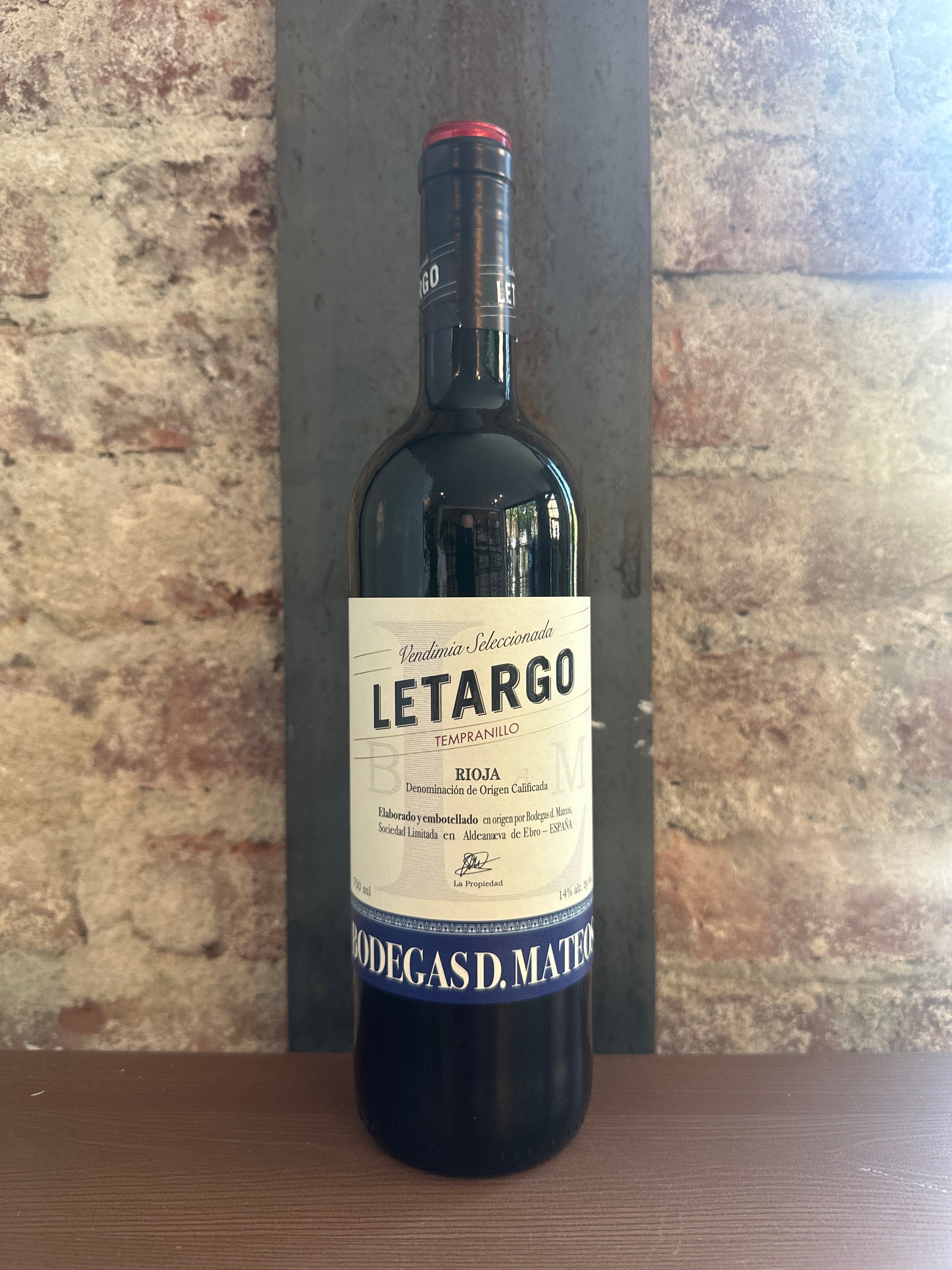 Bodegas D. Mateos, "Letargo" Tempranillo 2024 (Rioja, Spain) 750ml