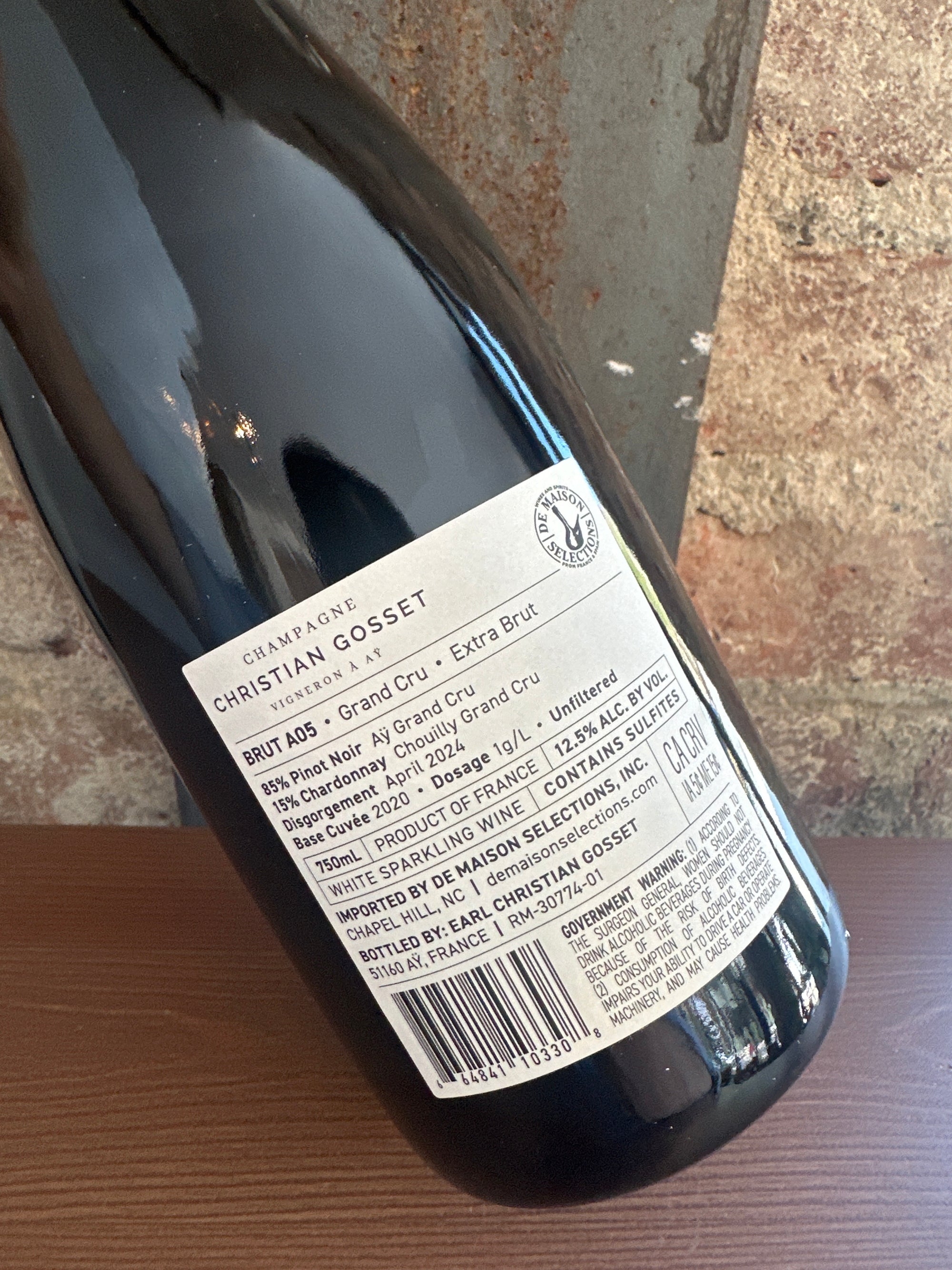 Christian Gosset, Brut A05 Grand Cru (Champagne, France) 750ml