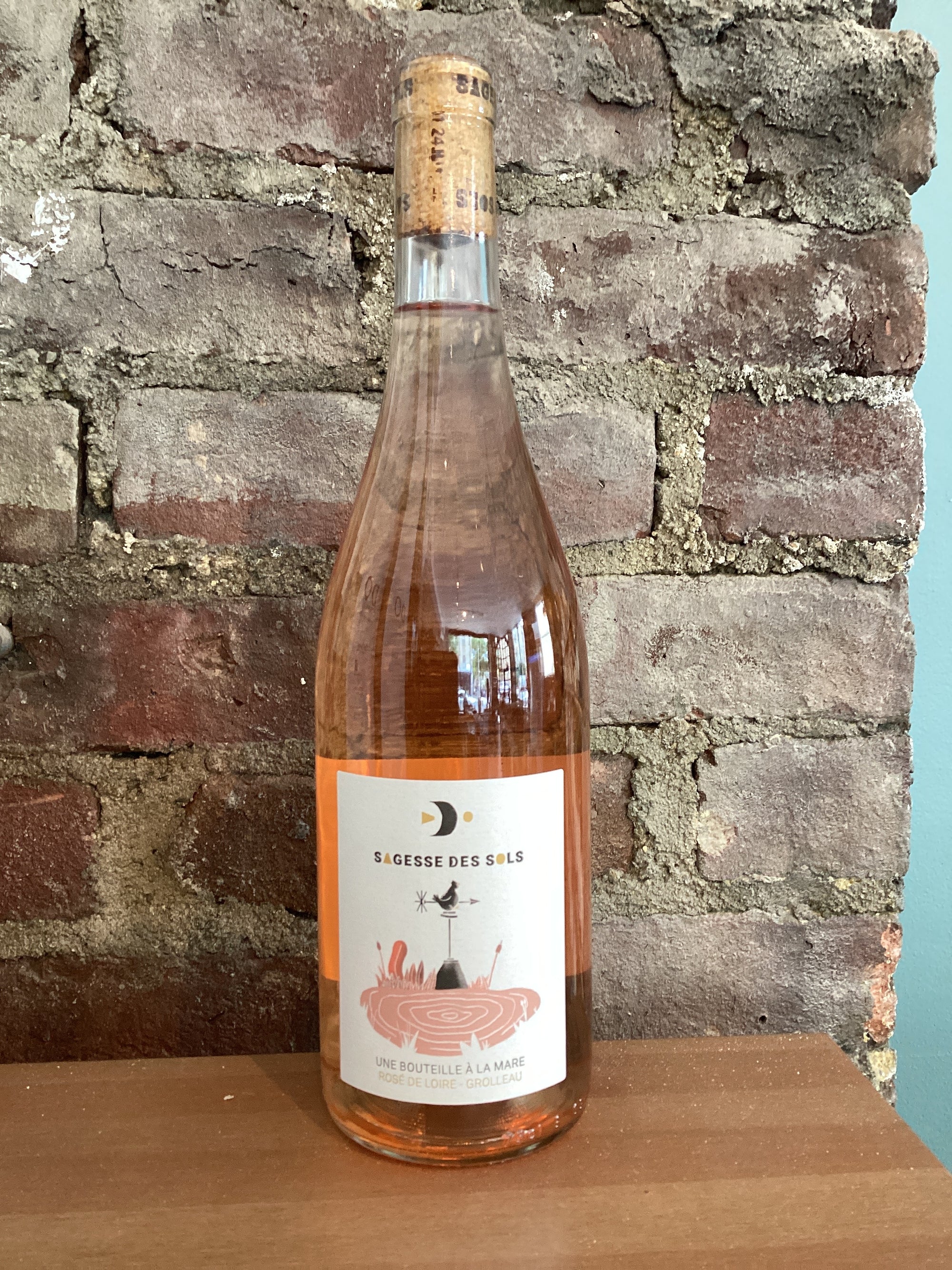 Sagesse des Sols, "Bouteille À La Mare" Grolleau Rosé 2023 (Loire Valley, France) 750ml