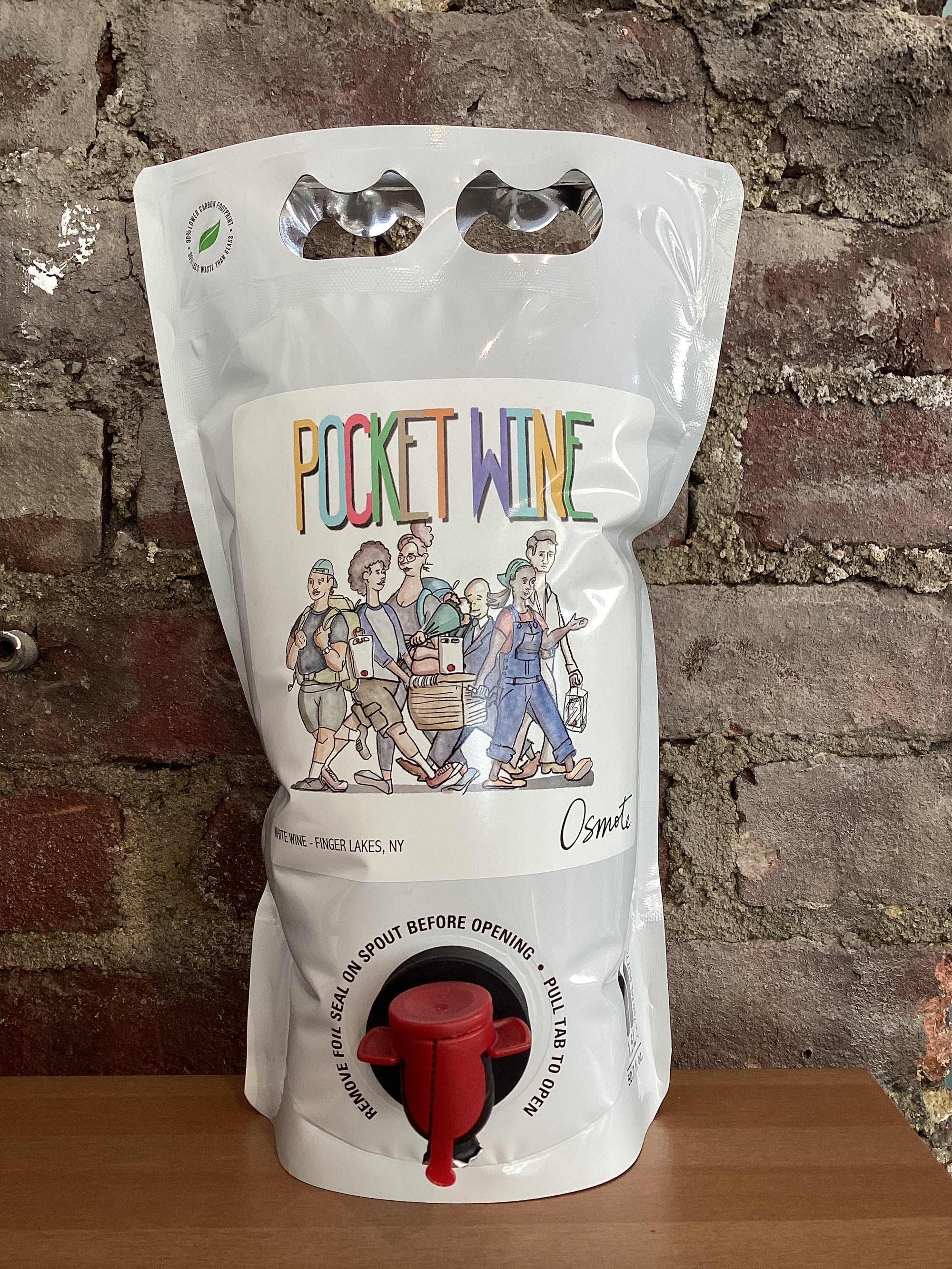 Osmote, "Pocket Wine" Hybrid White Blend 2023 (Finger Lakes, New York) 1.5L BAG