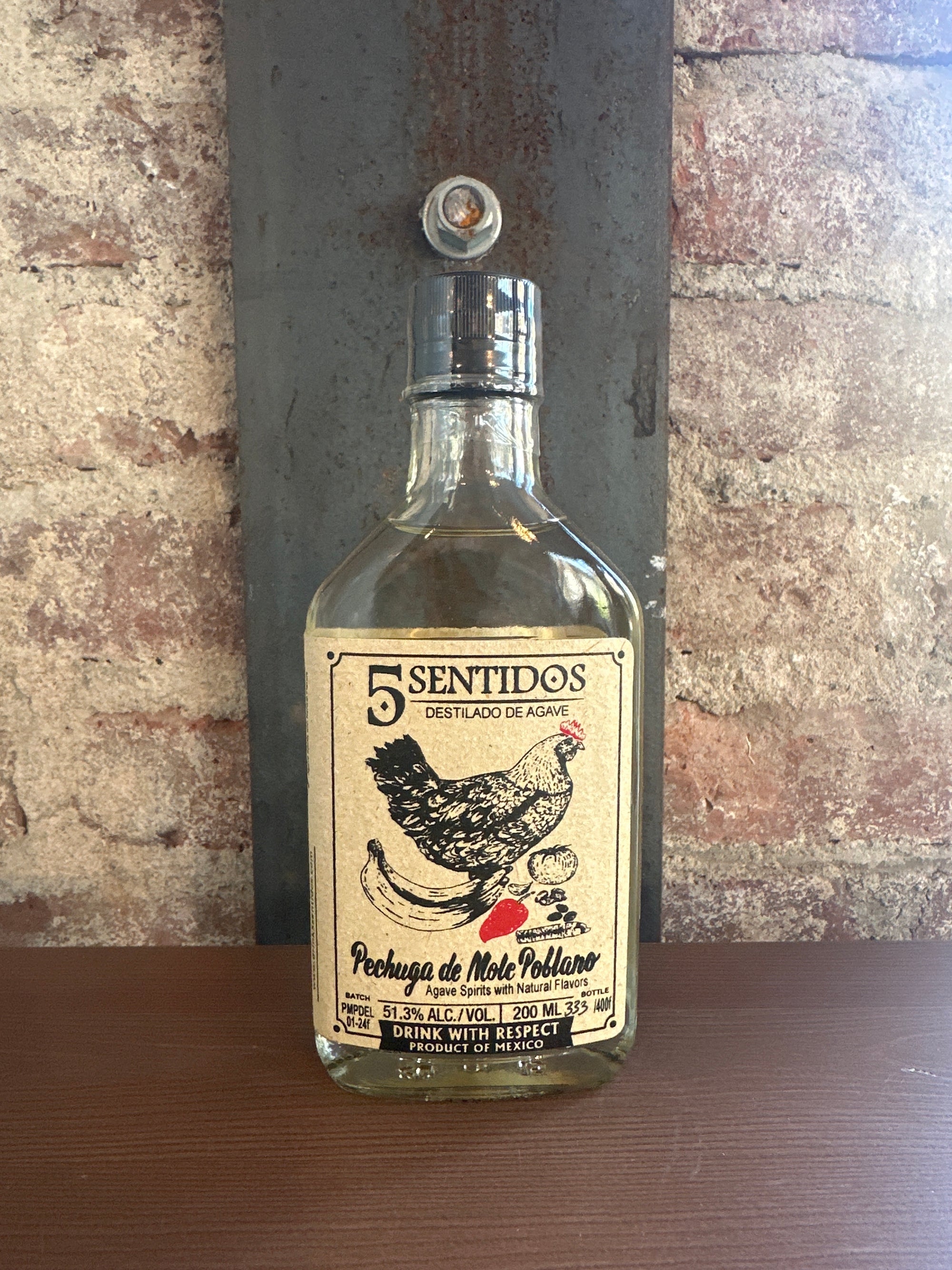 Cinco Sentidos, Pechuga de Mole Poblano Mezcal (Mexico) 200ml