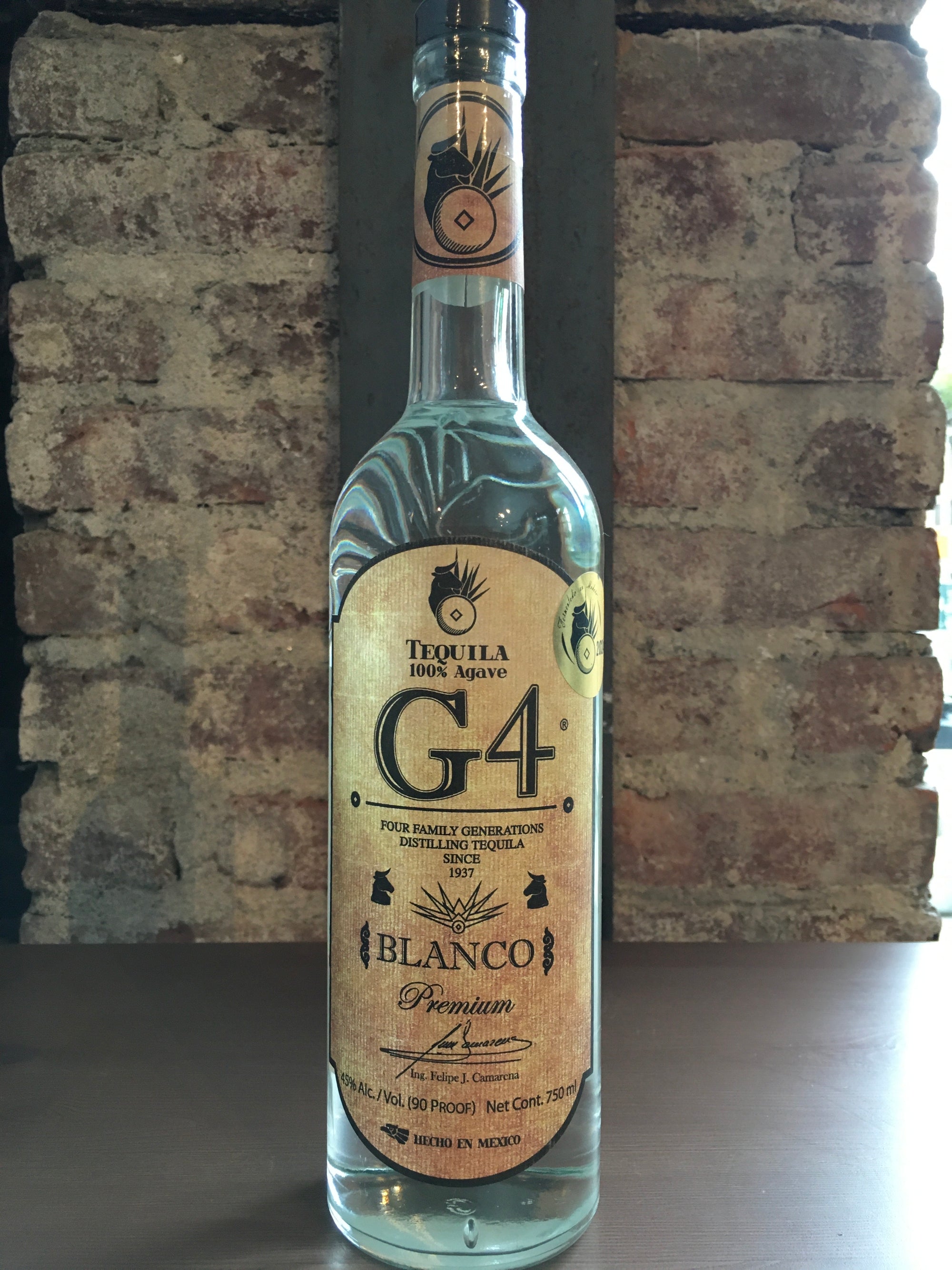 G4, Tequila Fermentada de Madera Blanco (Jalisco, Mexico) 750ml