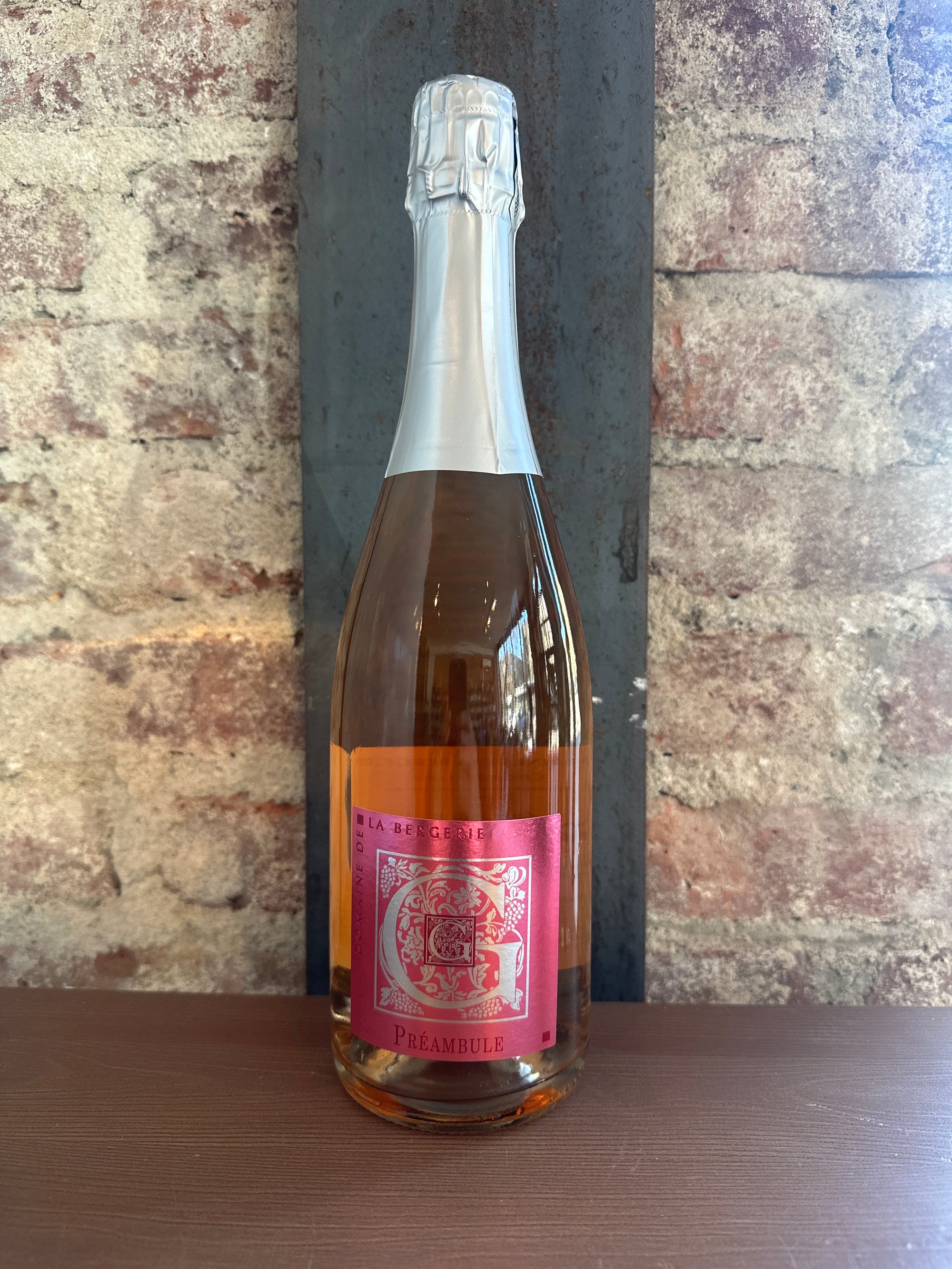 Domaine de la Bergerie, "Preambule" Crémant de Loire Brut Rosé 2018 (Loire Valley, France) 750ml