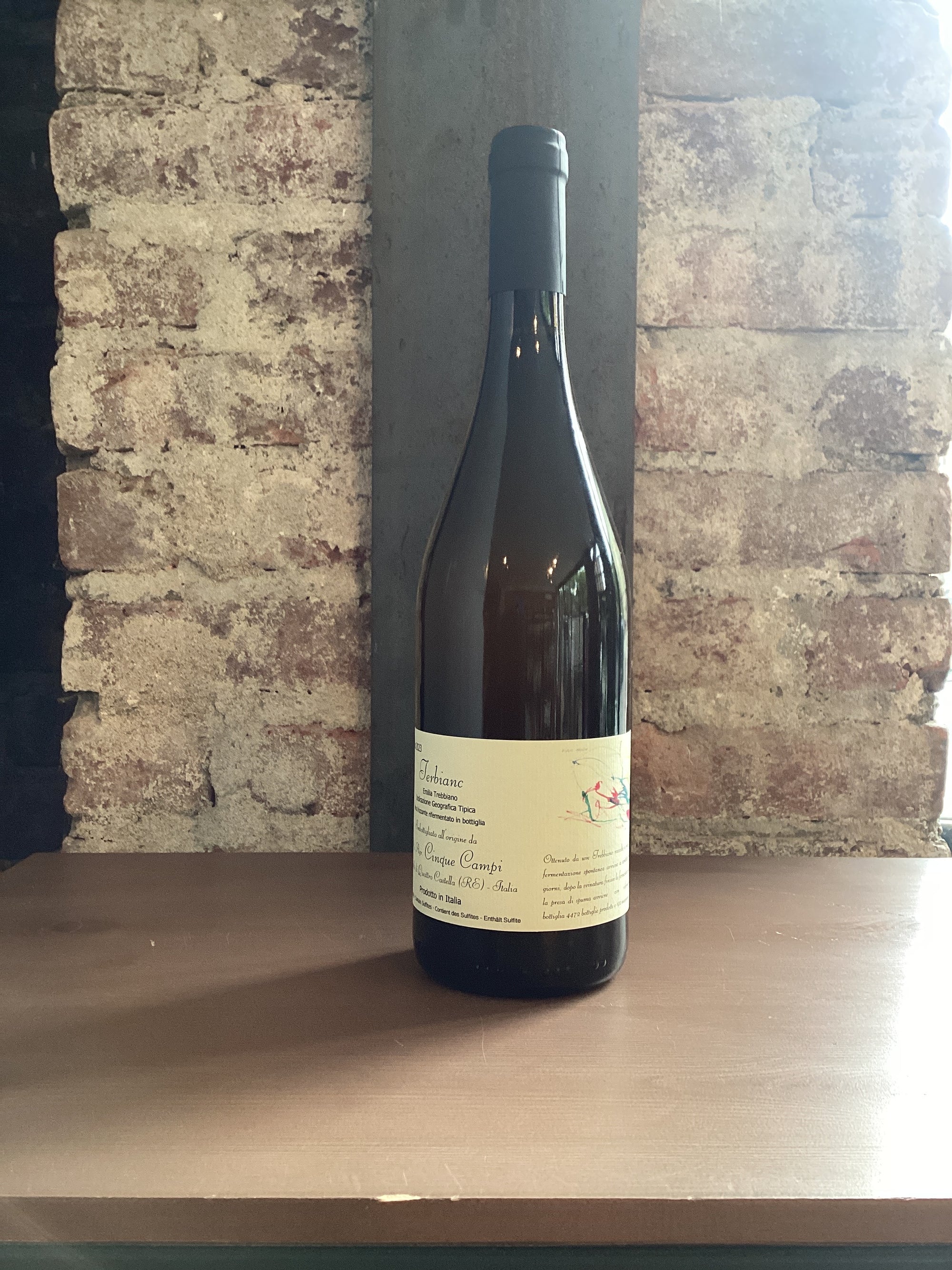 Cinque Campi, Terbianc Bianco 2023 (Emilia Romagna, Italy) 750mL