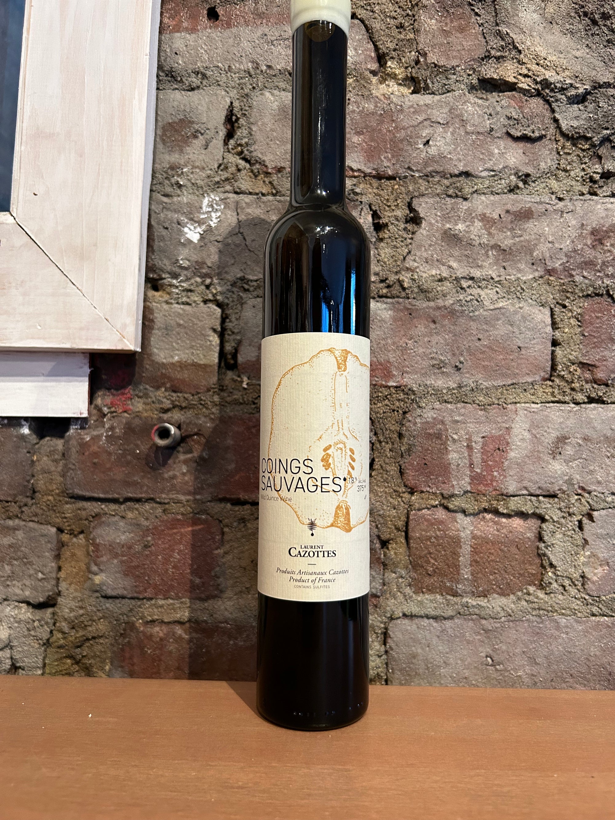 Laurent Cazottes, "Coings Suavage" Wild Quince Liqueur (France) 375ml