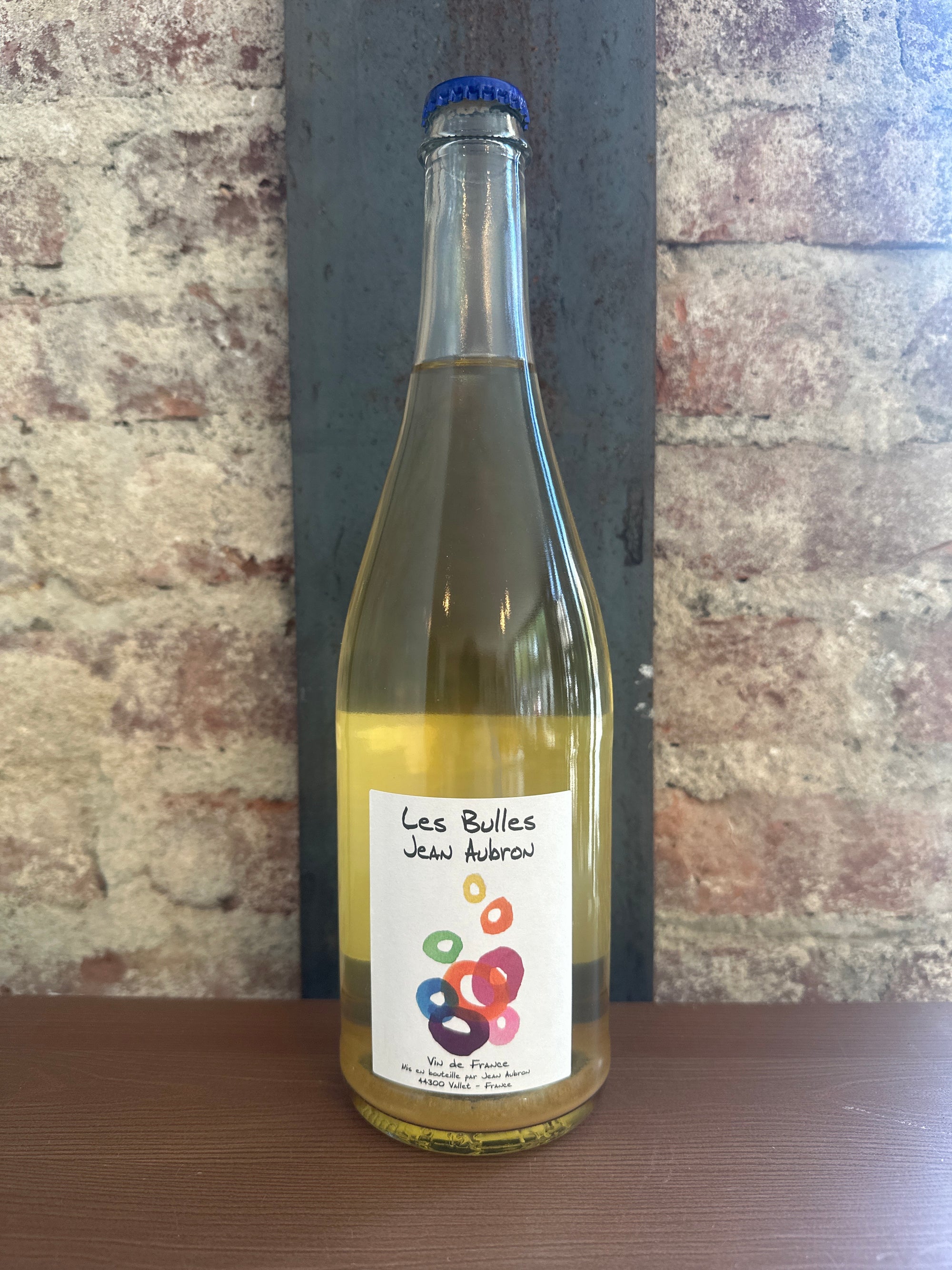 Jean Aubron, "Les Bulles" Pet Nat NV (Loire Valley, France) 750ml