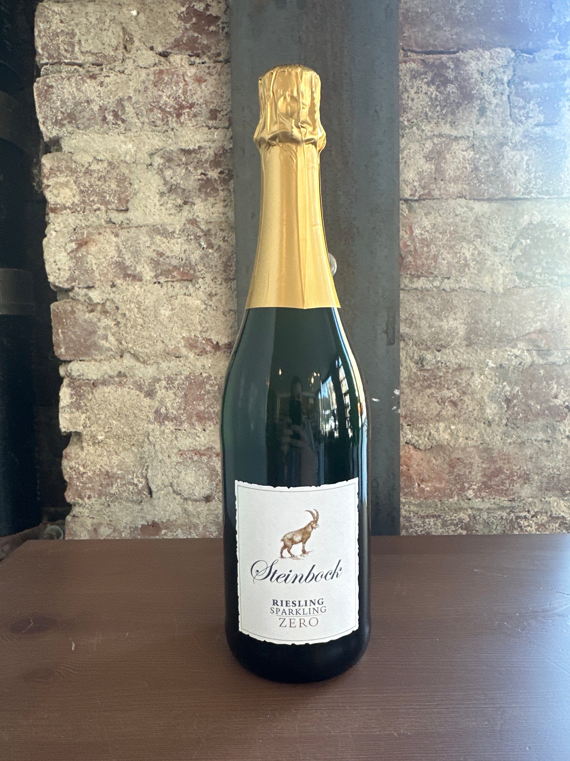 Steinbock, De-Alcoholized Sparkling Riesling NV (Germany) 750ml