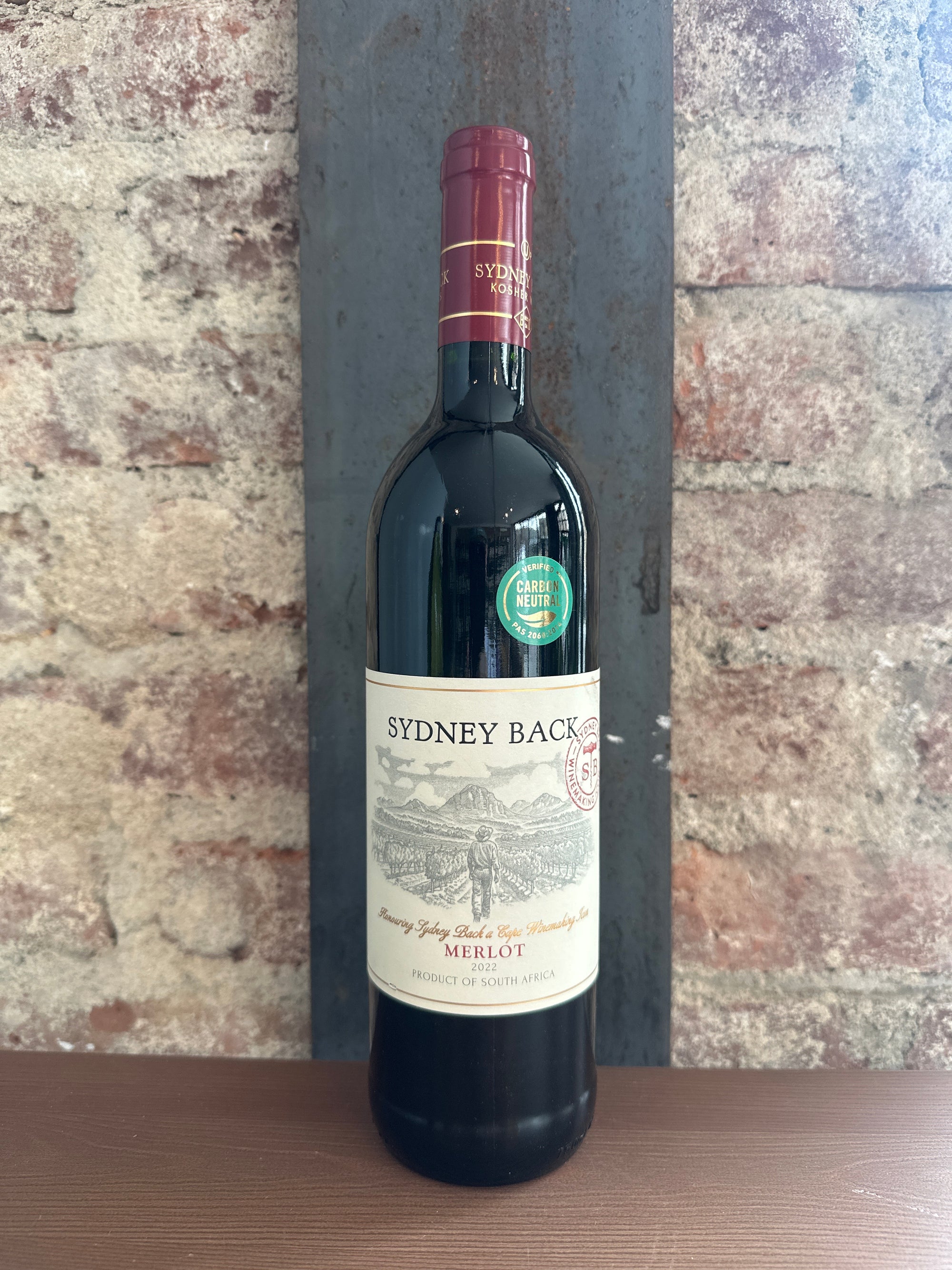Backsberg, Sydney Back Kosher Merlot 2022 (South Africa) 750ml