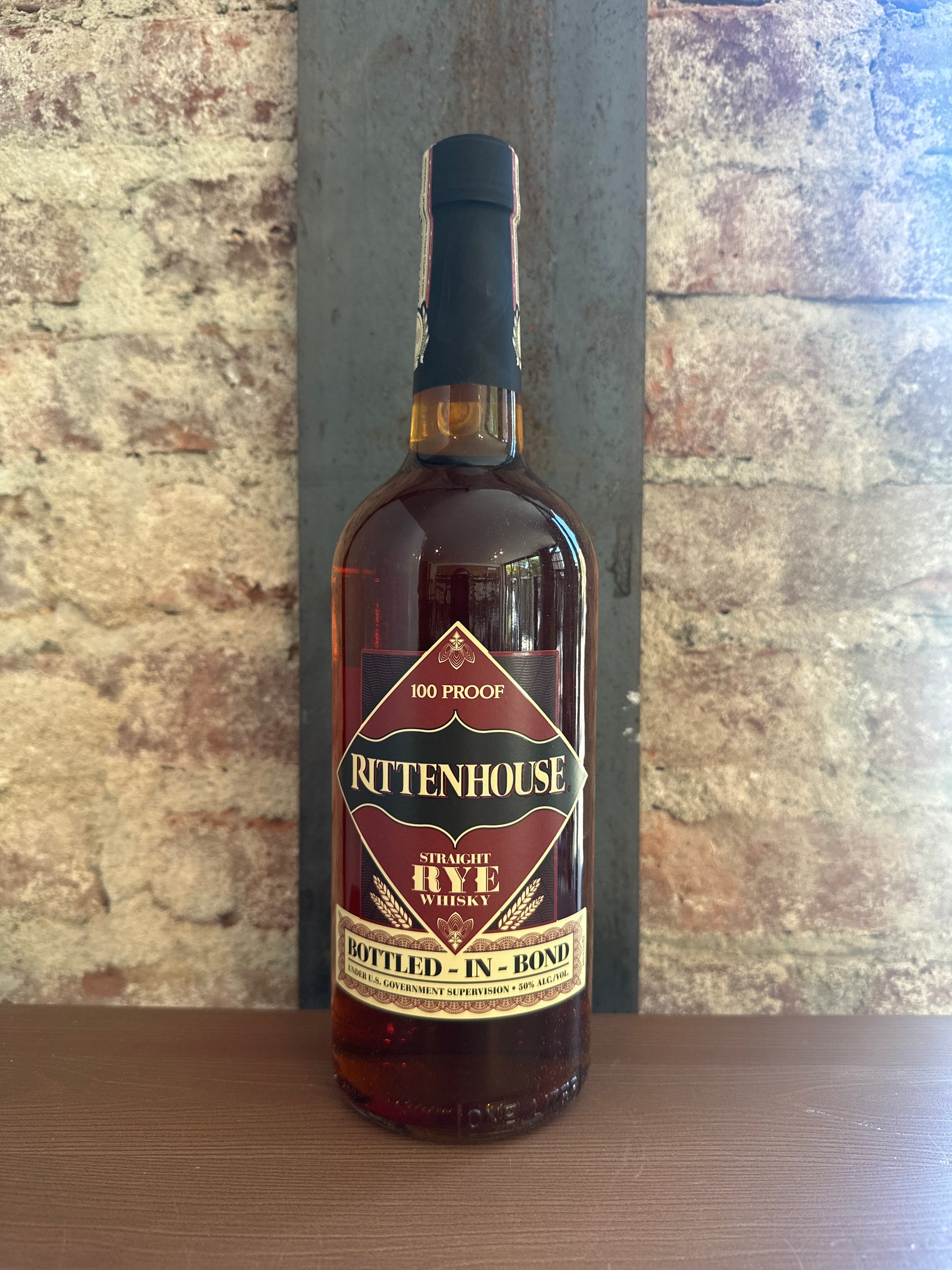 Rittenhouse, Straight Rye Whiskey Bottled in Bond 100 (Kentucky) 1L