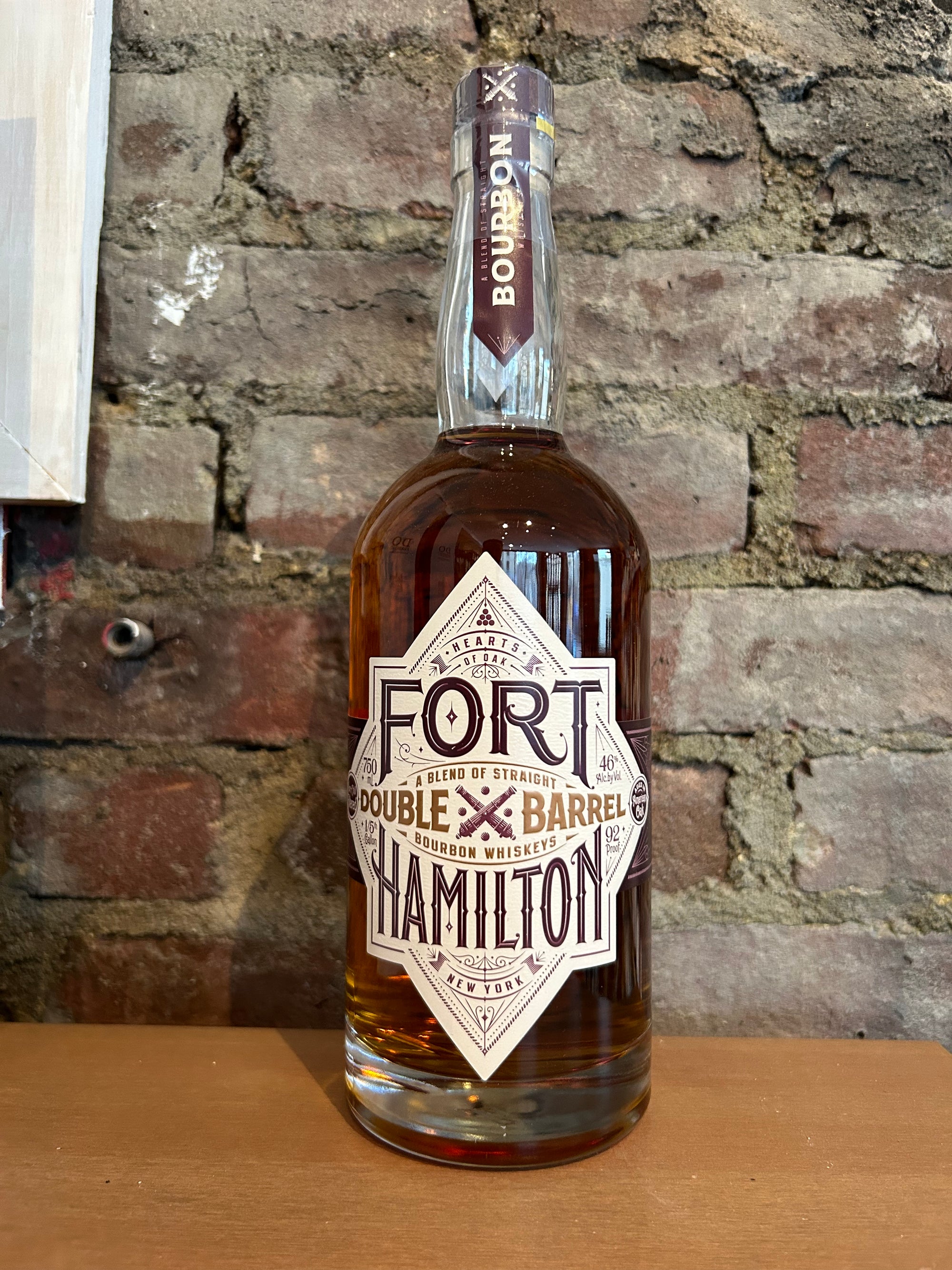 Fort Hamilton, Double Barrel Bourbon Whiskey (Brooklyn, NY) 750ml