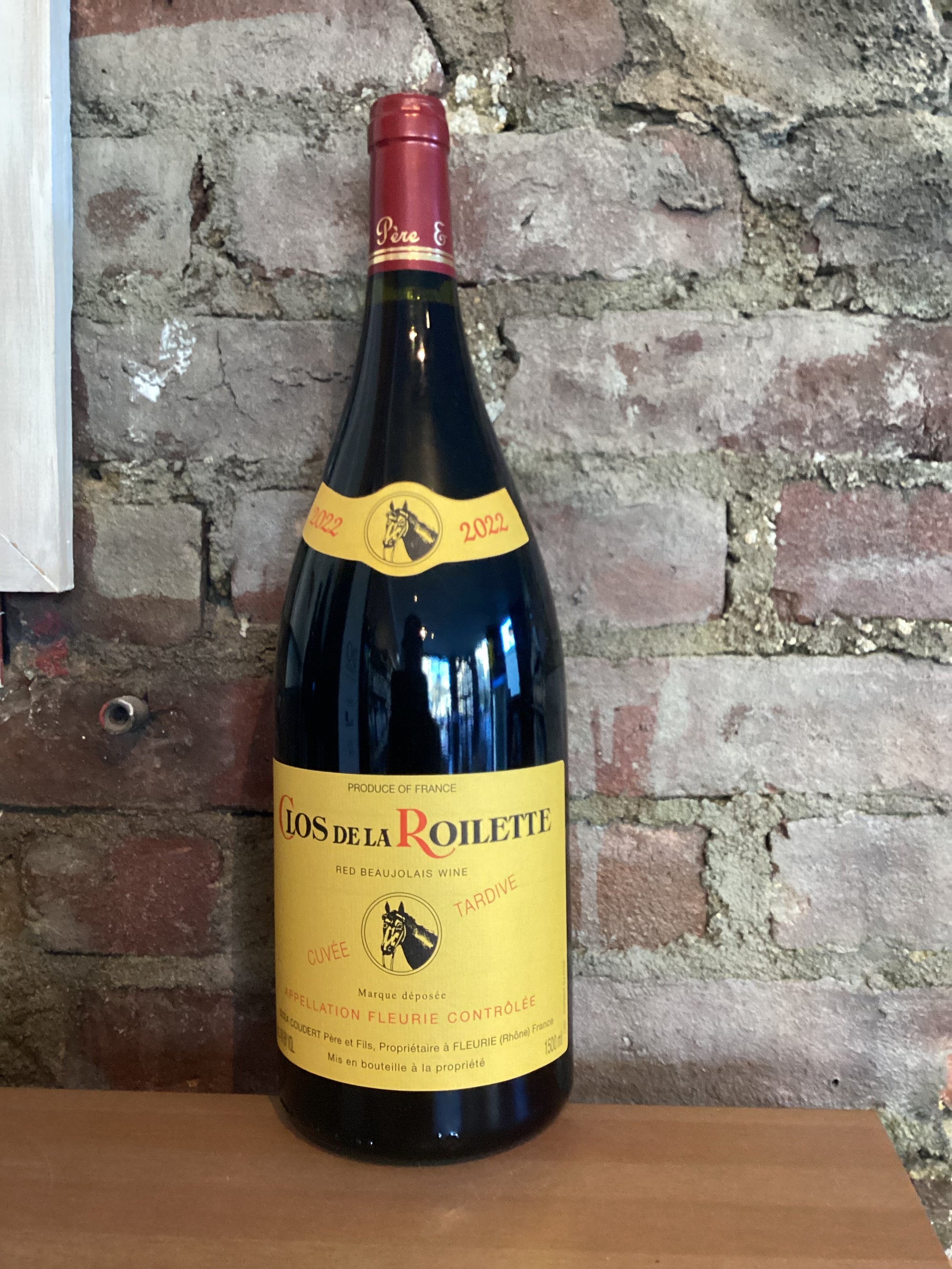 Clos de la Roilette, "Cuvee Tardive" Fleurie 2023 (Beaujolais, France) 1.5L