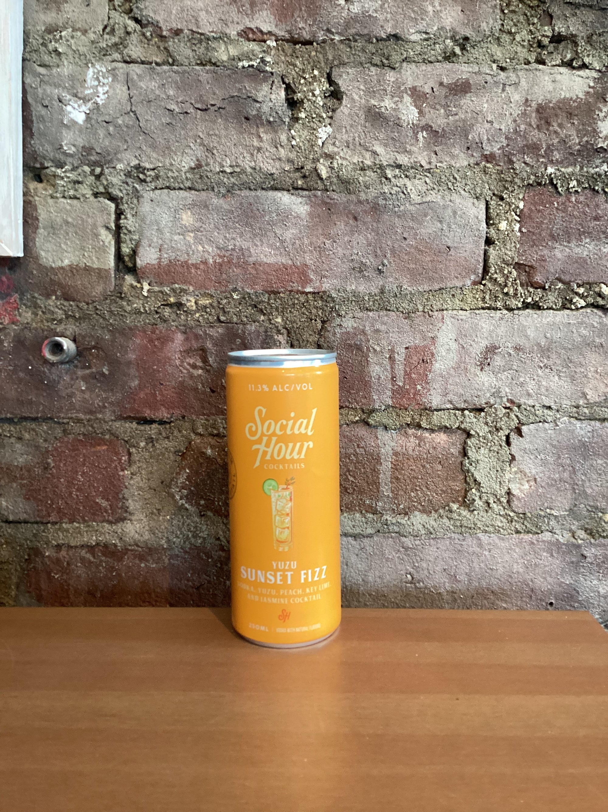 Social Hour Cocktails, Sunset Fizz (Brooklyn, NY) 250ml Can
