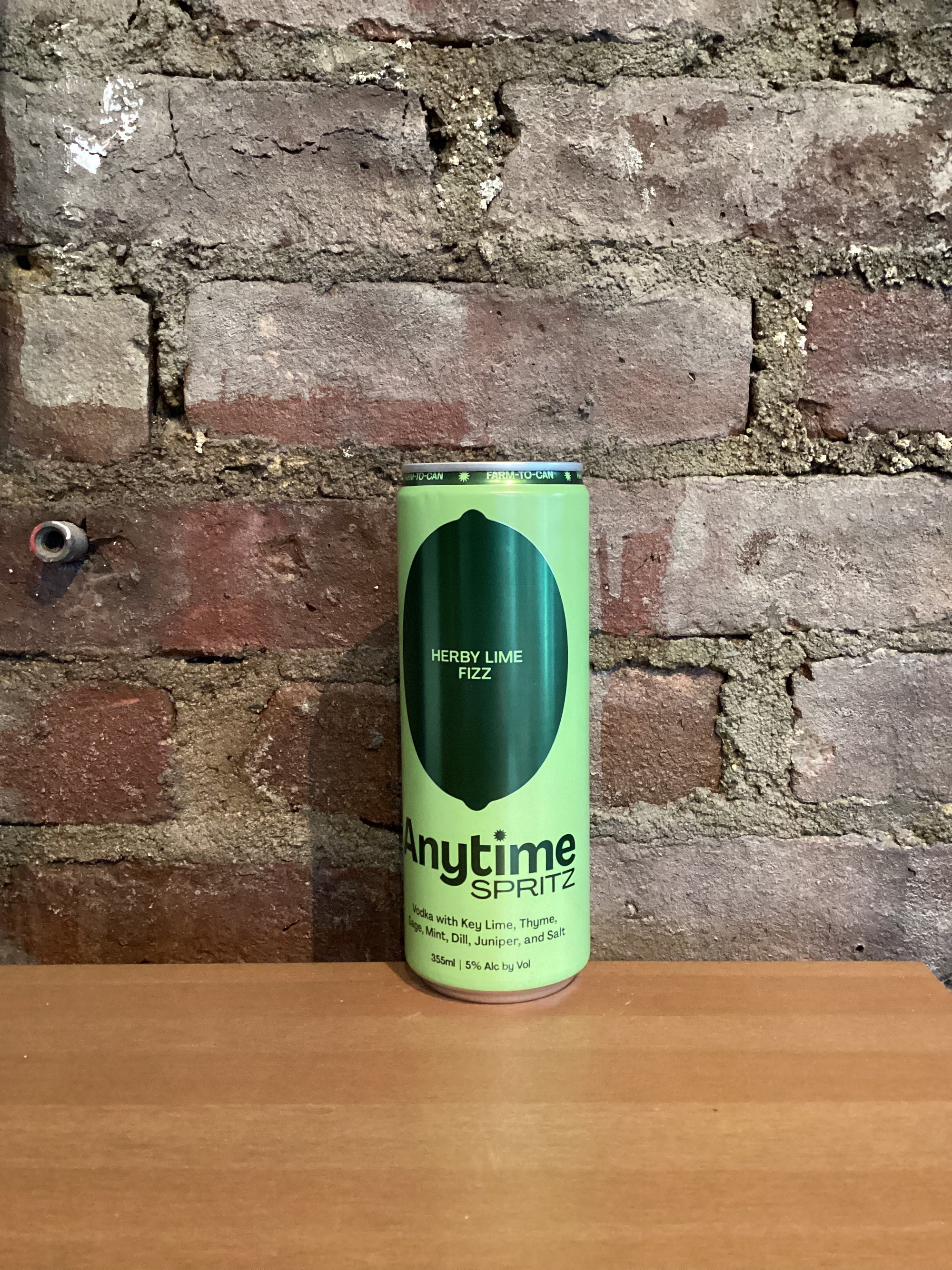 Anytime Spritz, Herby Lime Fizz (New York) 355ml CAN