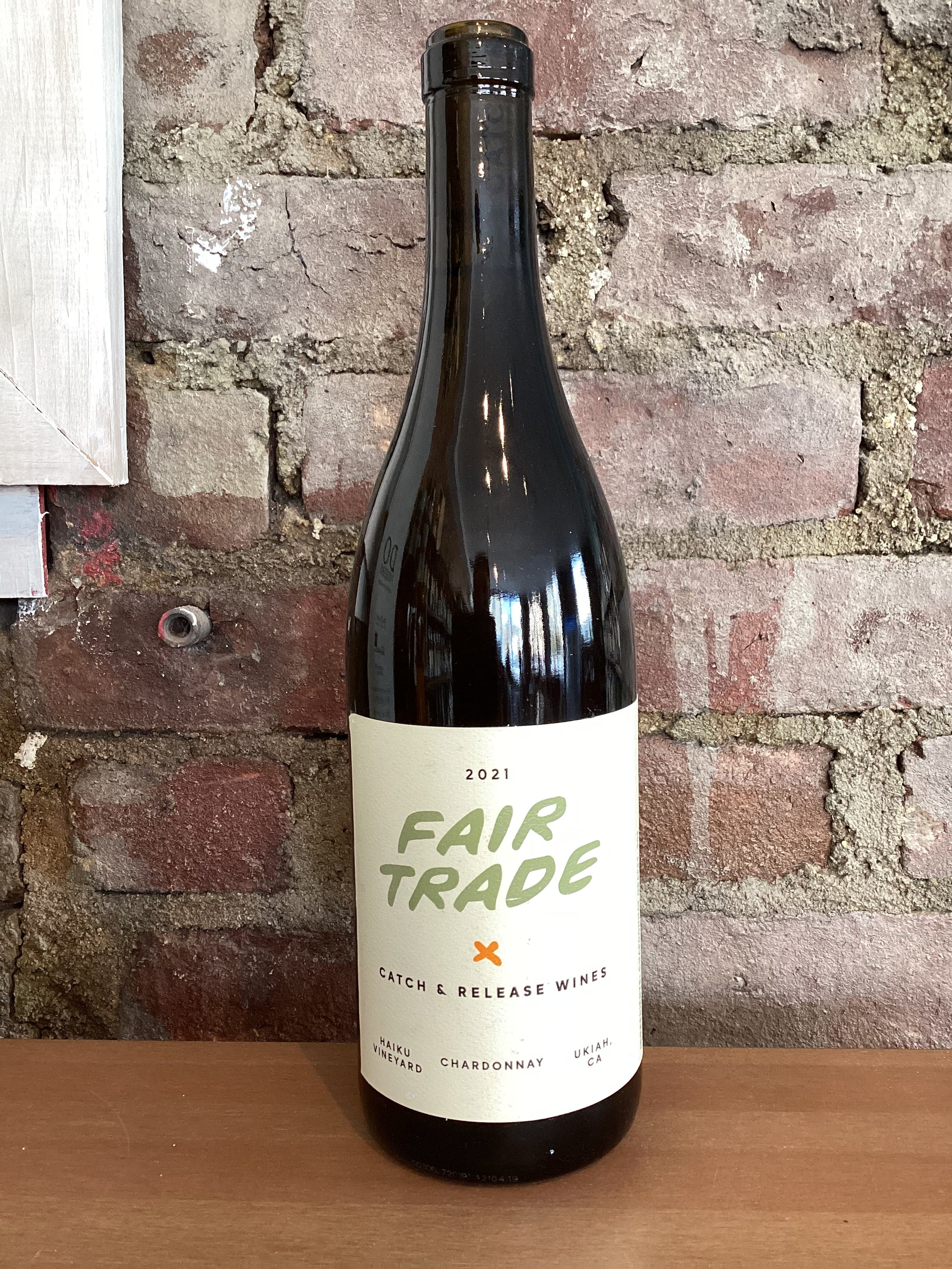 Catch & Release Wines, "Fair Trade" Chardonnay 2021 (Ukiah, California) 750ml