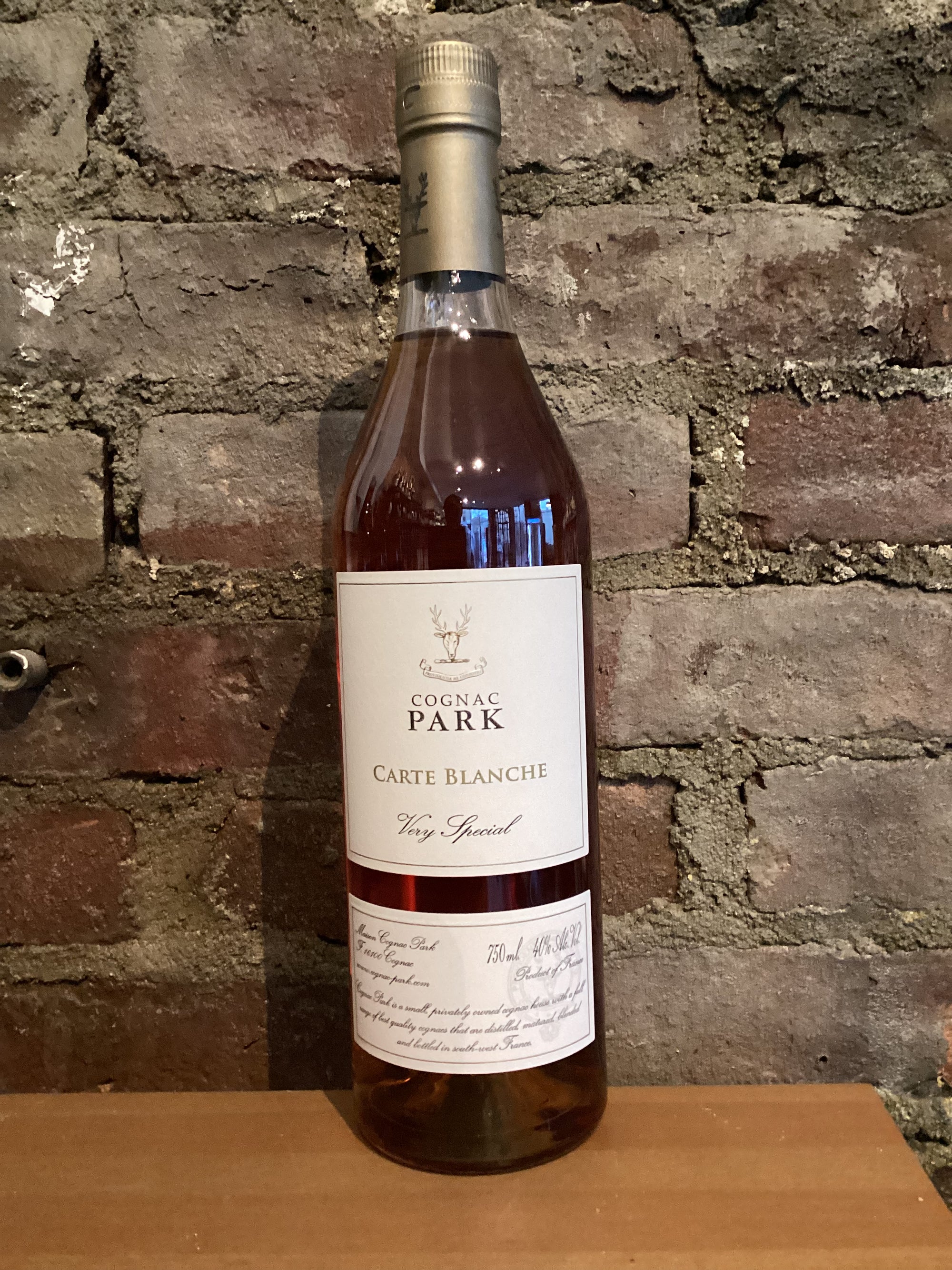 Cognac Park, "Carte Blanche" VS (Cognac, France) 750ml