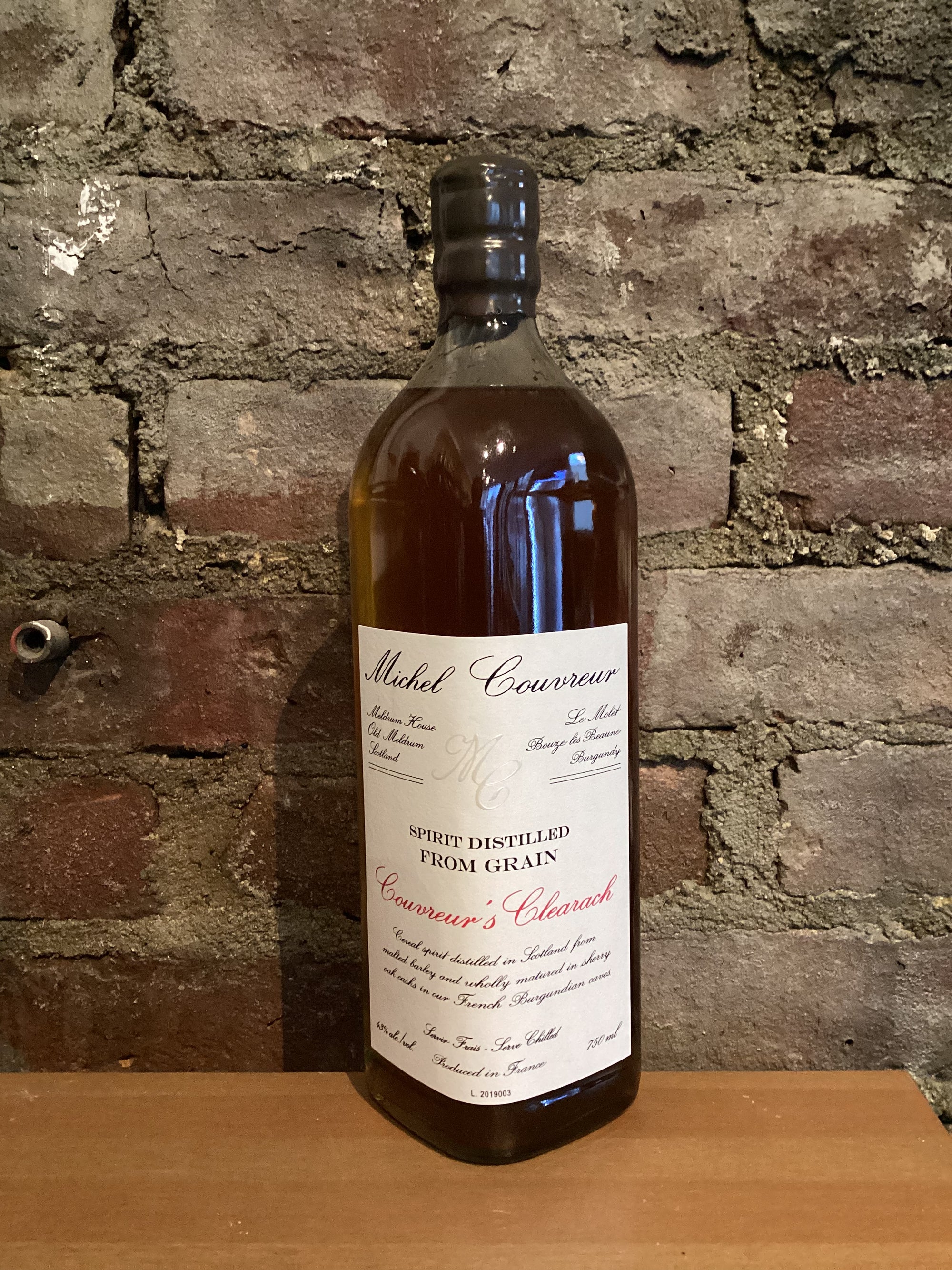 Michel Couvreur, "Couvreur's Clearach" (Scotland/France) 750ml