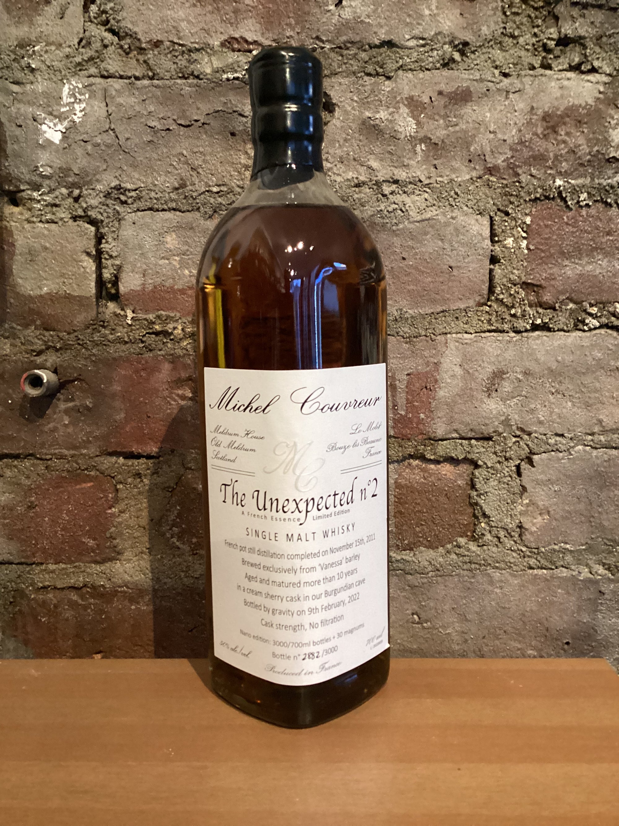 Michel Couvreur, The Unexpected No. 3 Single Malt Whisky (France) 700ml