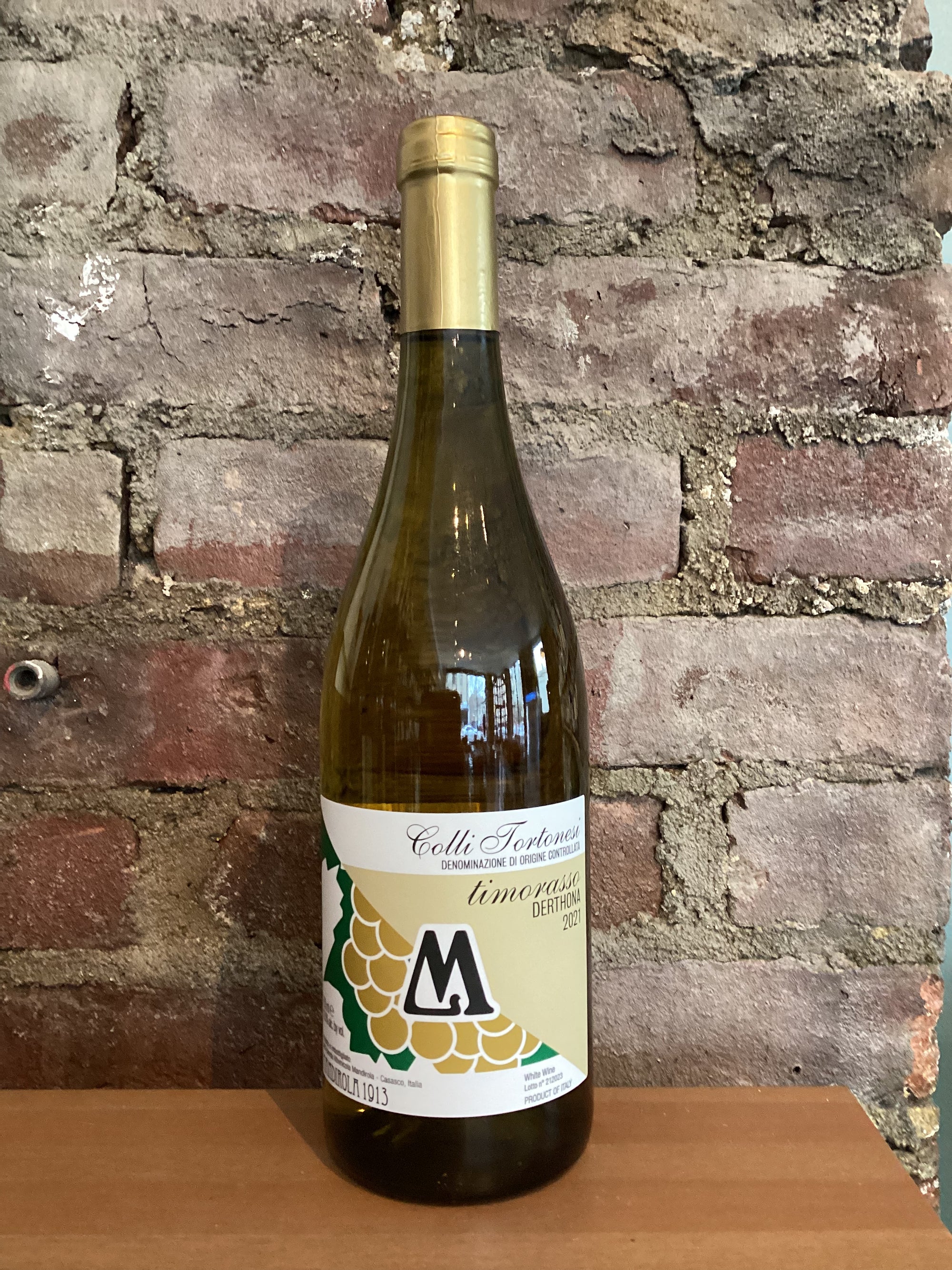 Mandirola 1913, Timorasso Derthona Colli Tortonesi 2021 (PIedmont, Italy) 750ml
