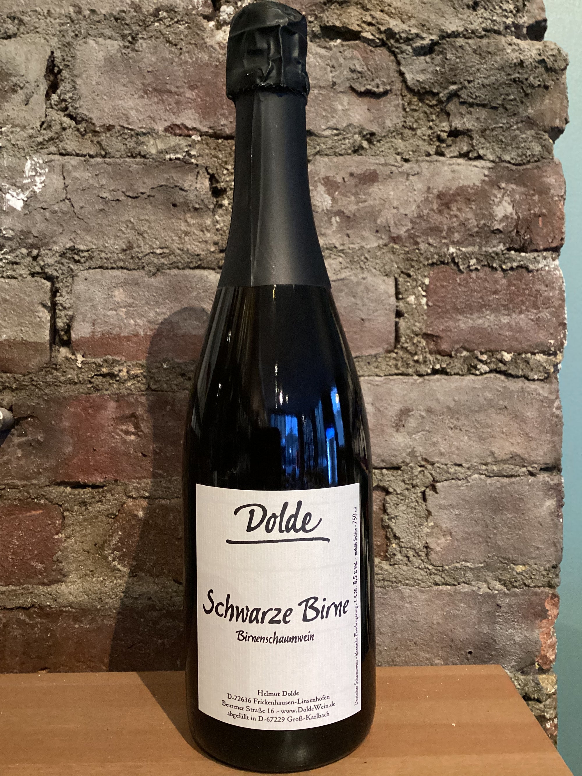 Helmut Dolde, Schwarze Birne Black Pear Cider (Wurttemberg, Germany) 750ml