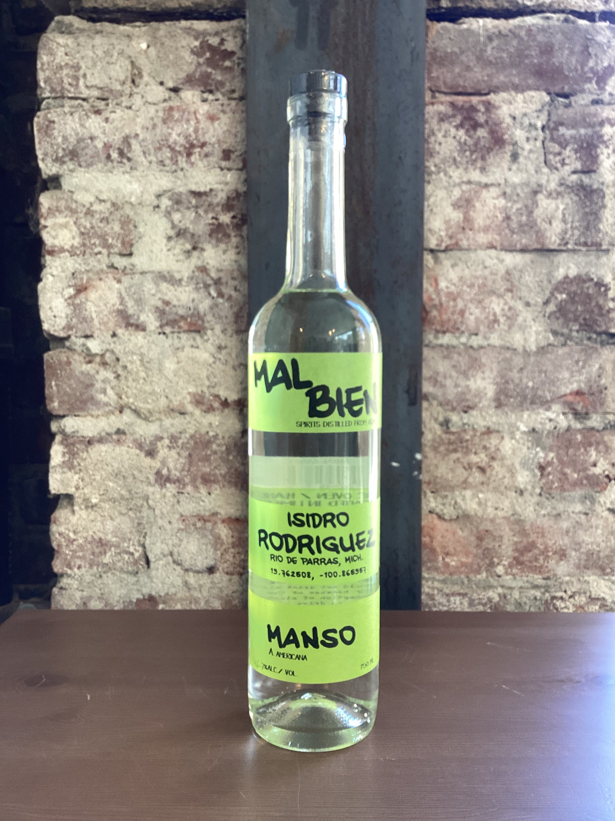 Mal Bien, Isidiro Rodriguez Manso (Michoacan, Mexico) 750ml