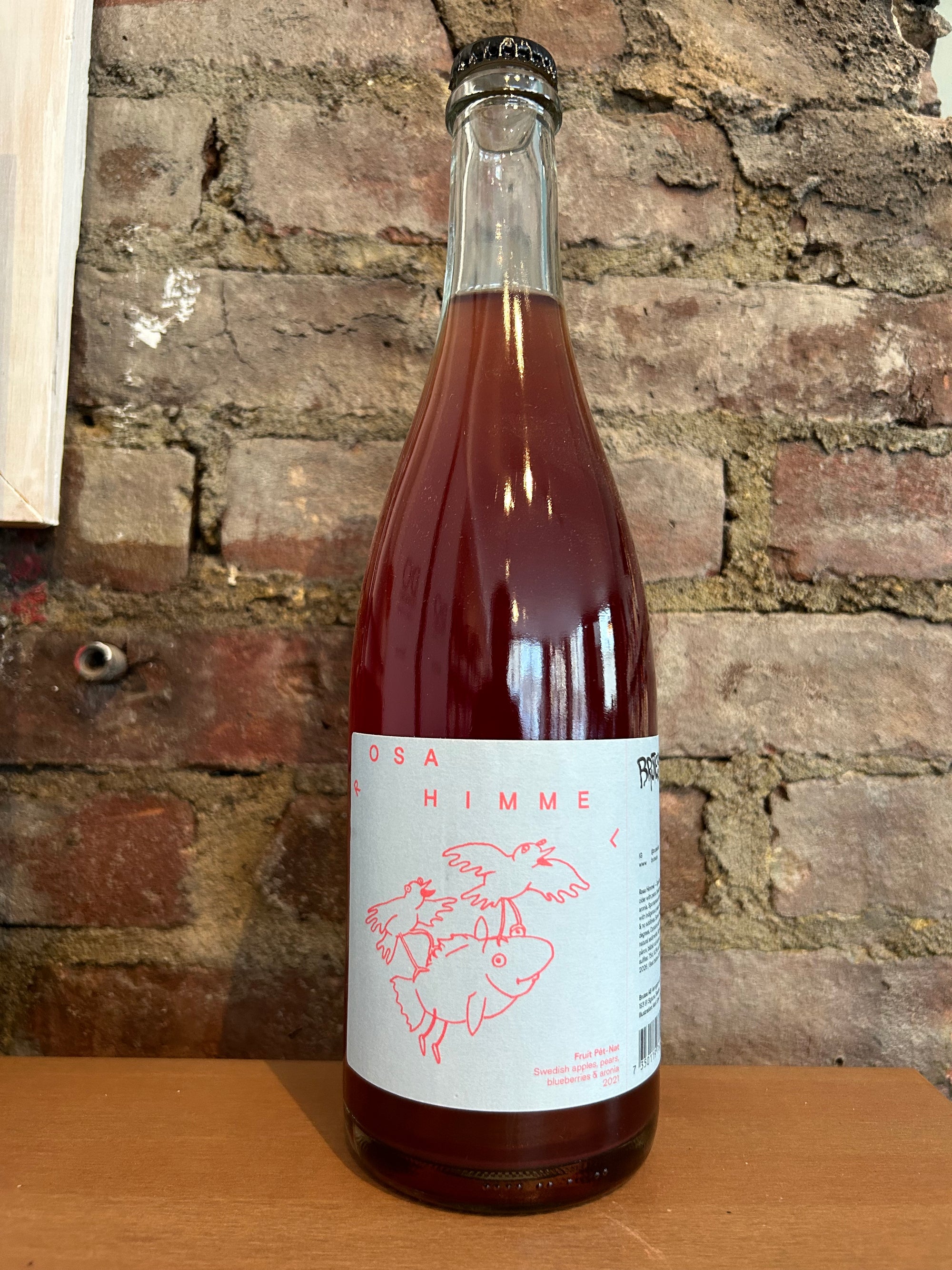 Brutes, "Rosa Himmel" Sparkling Cider & Berries 2021 (Sweden) 750ml